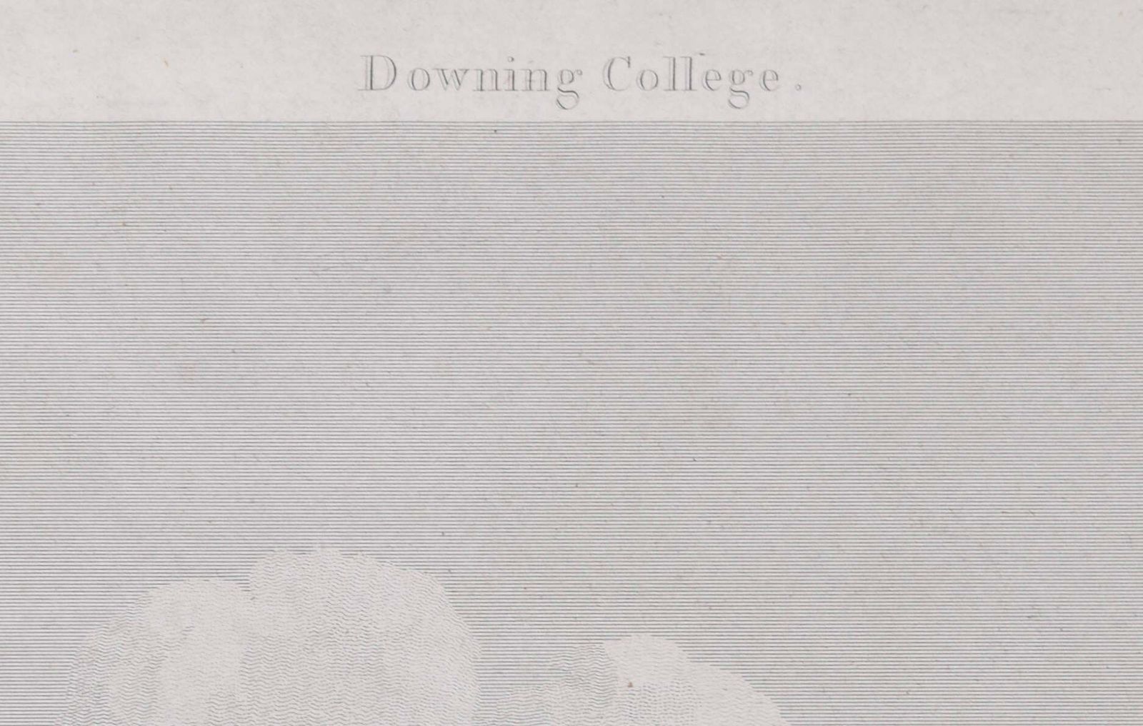 Samuel Sparrow Downing College, Cambridge Engraving By Samuel Sparrow After Henry Barker  1812
