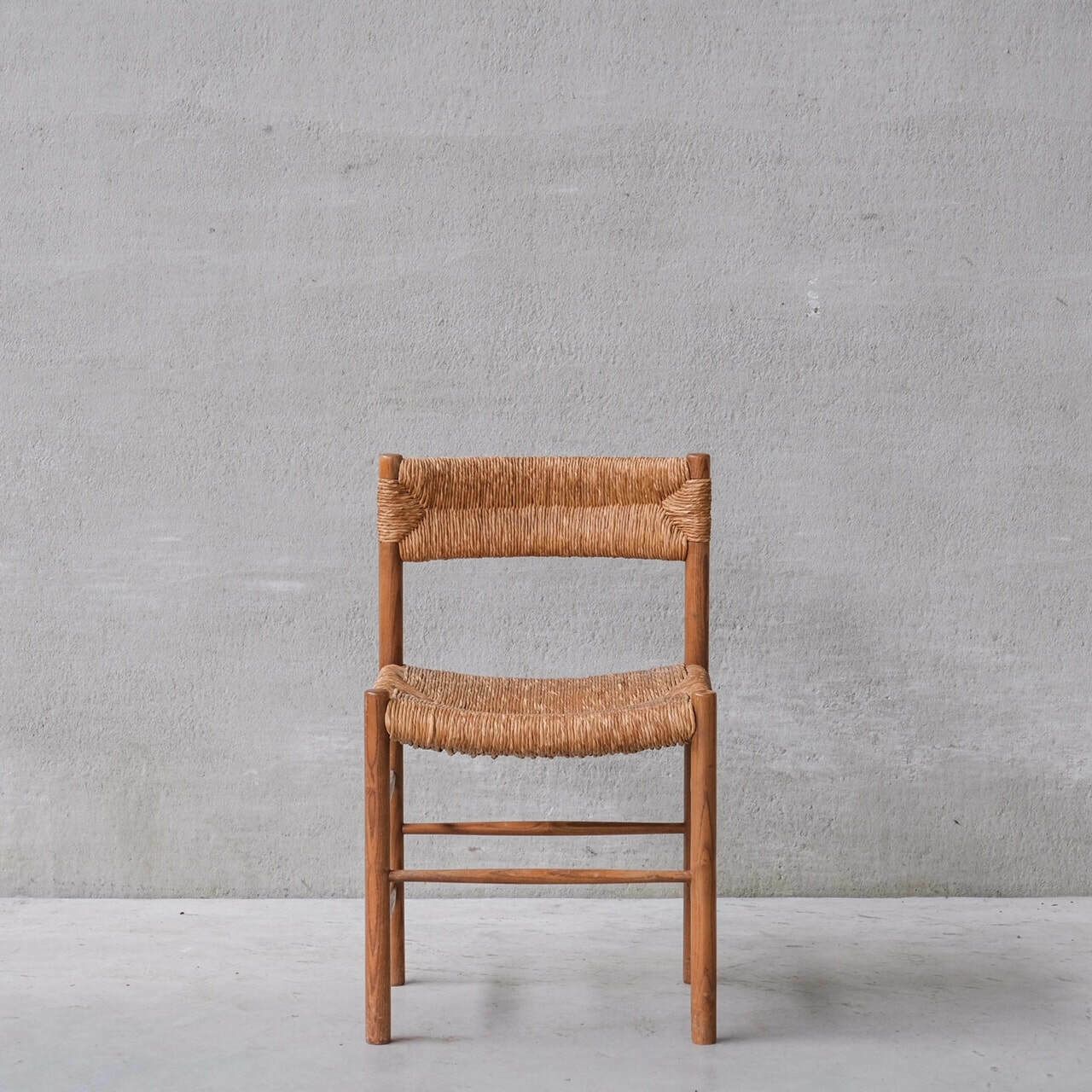 Charlotte Perriand 'Dordogne' Mid Century Rush Dining Chairs photo 7200.0