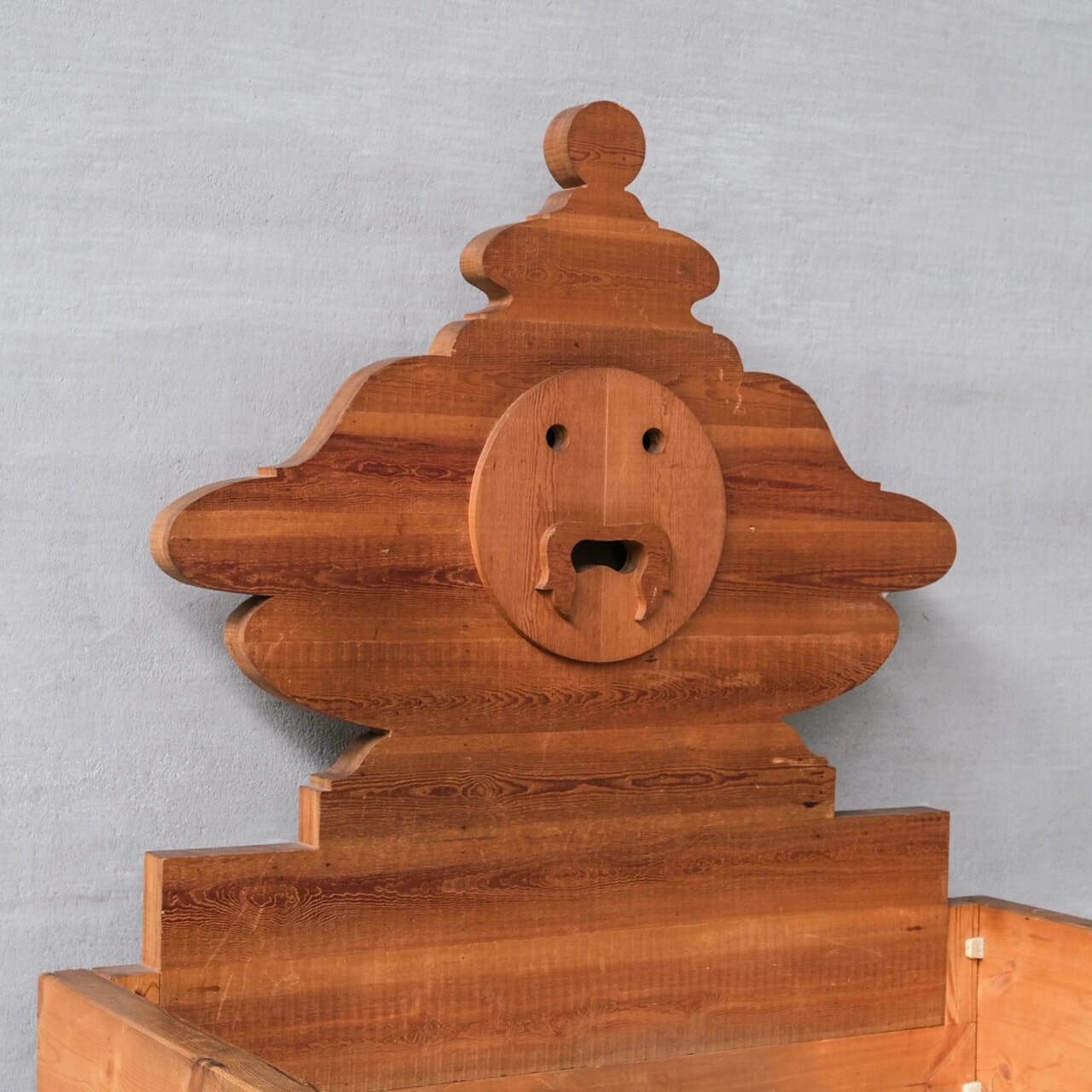 Mario Ceroli Bocca Della Verità Mid Century Italian Bed For Poltronova photo vinterior