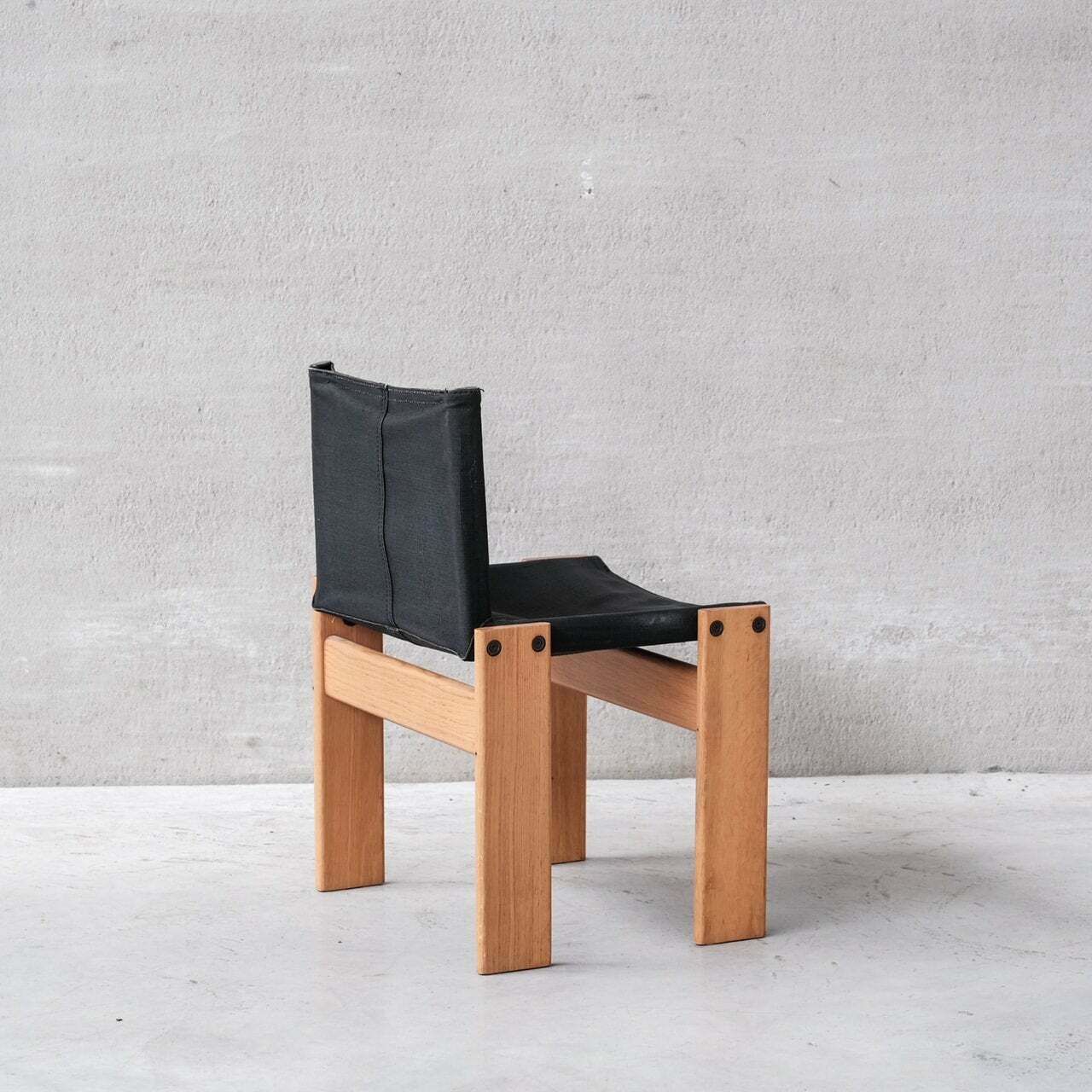 Set Of Four Italian Scarpa 'Monk' Mid Century Dining Chairs photo for sale