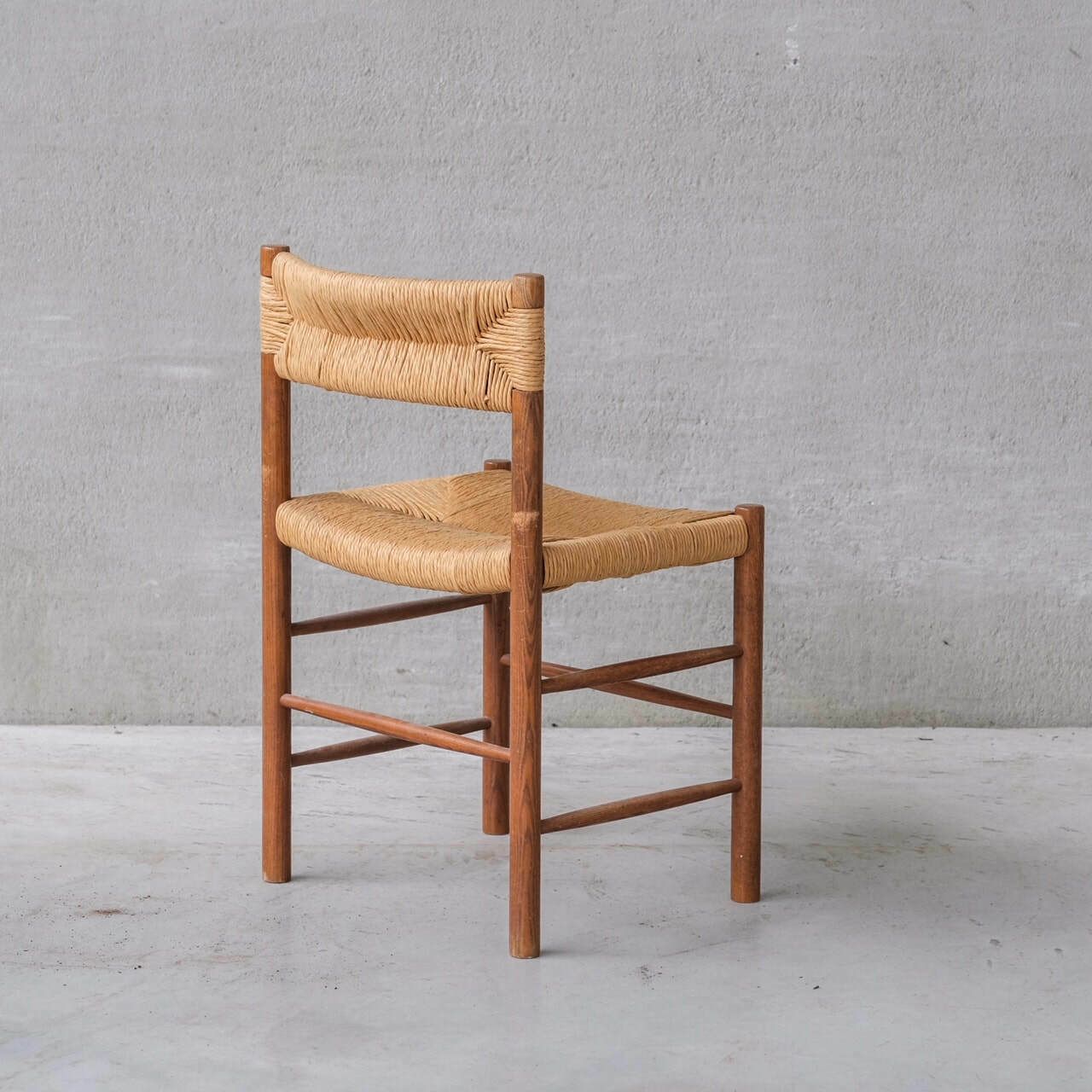 Set Of Four Charlotte Perriand 'Dordogne' Model Mid Century Dining Chairs photo for sale