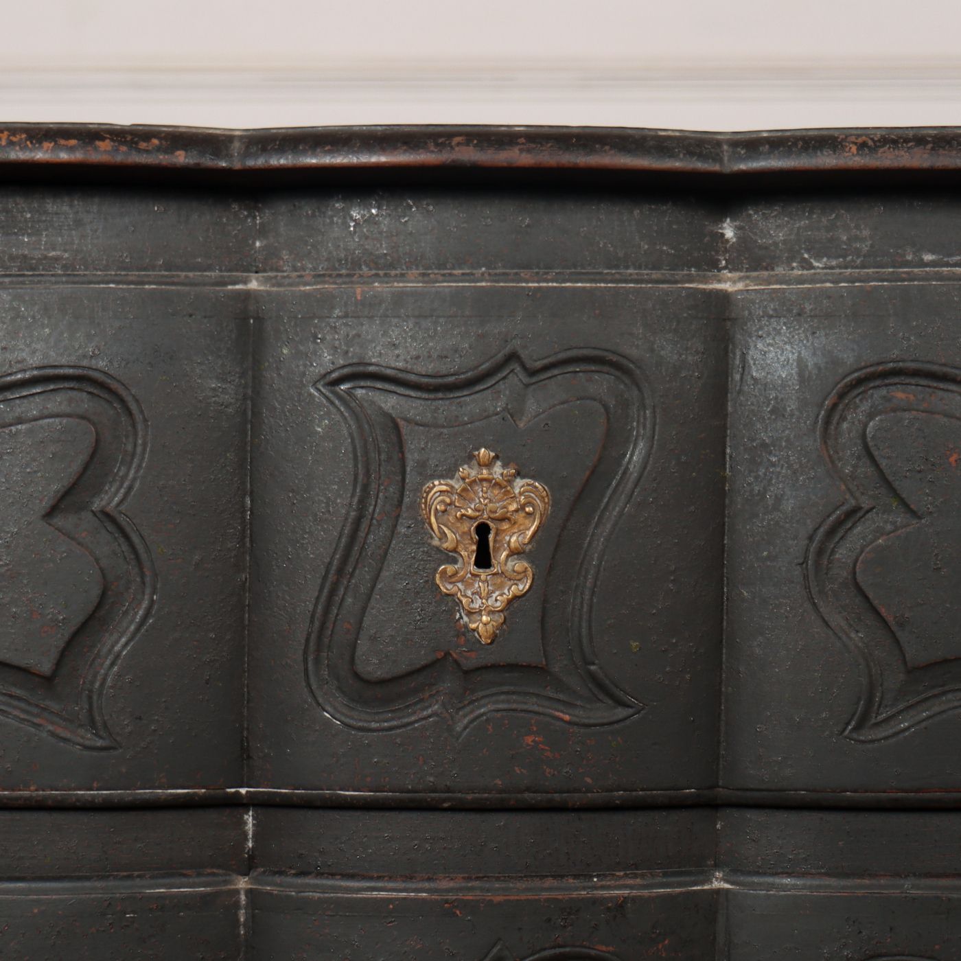 18th C Painted Two Drawer French Oak photo Furniture