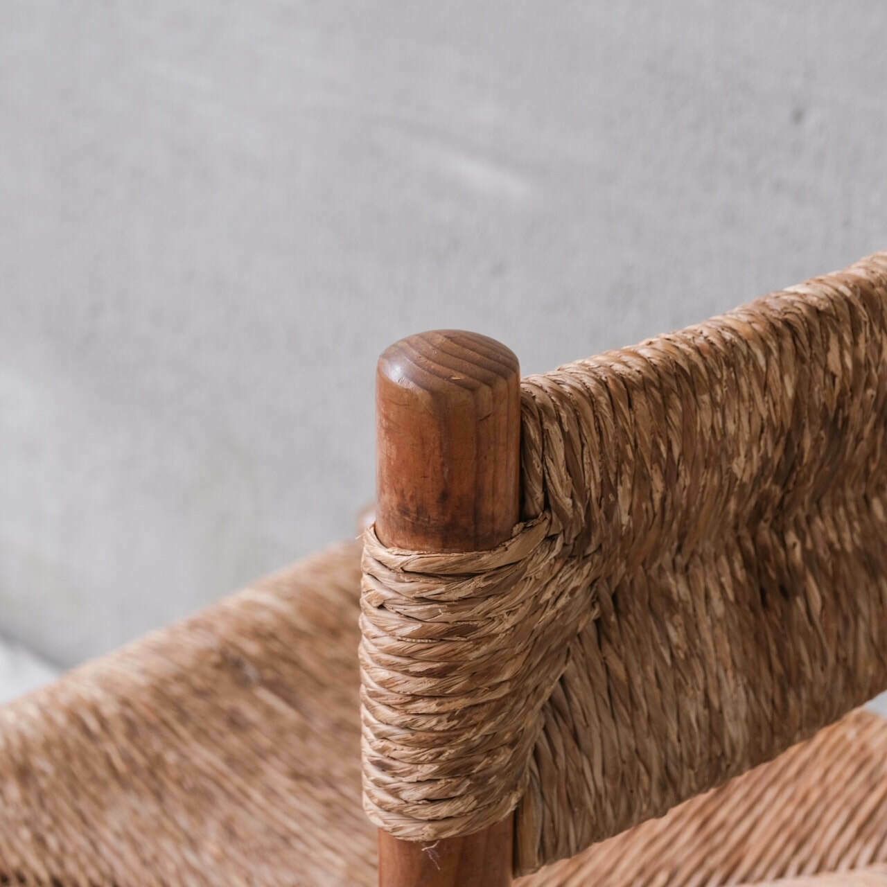photo furniture Single Mid Century Rush Chair By Ate Van Apeldoorn For Houtwerk Hattem
