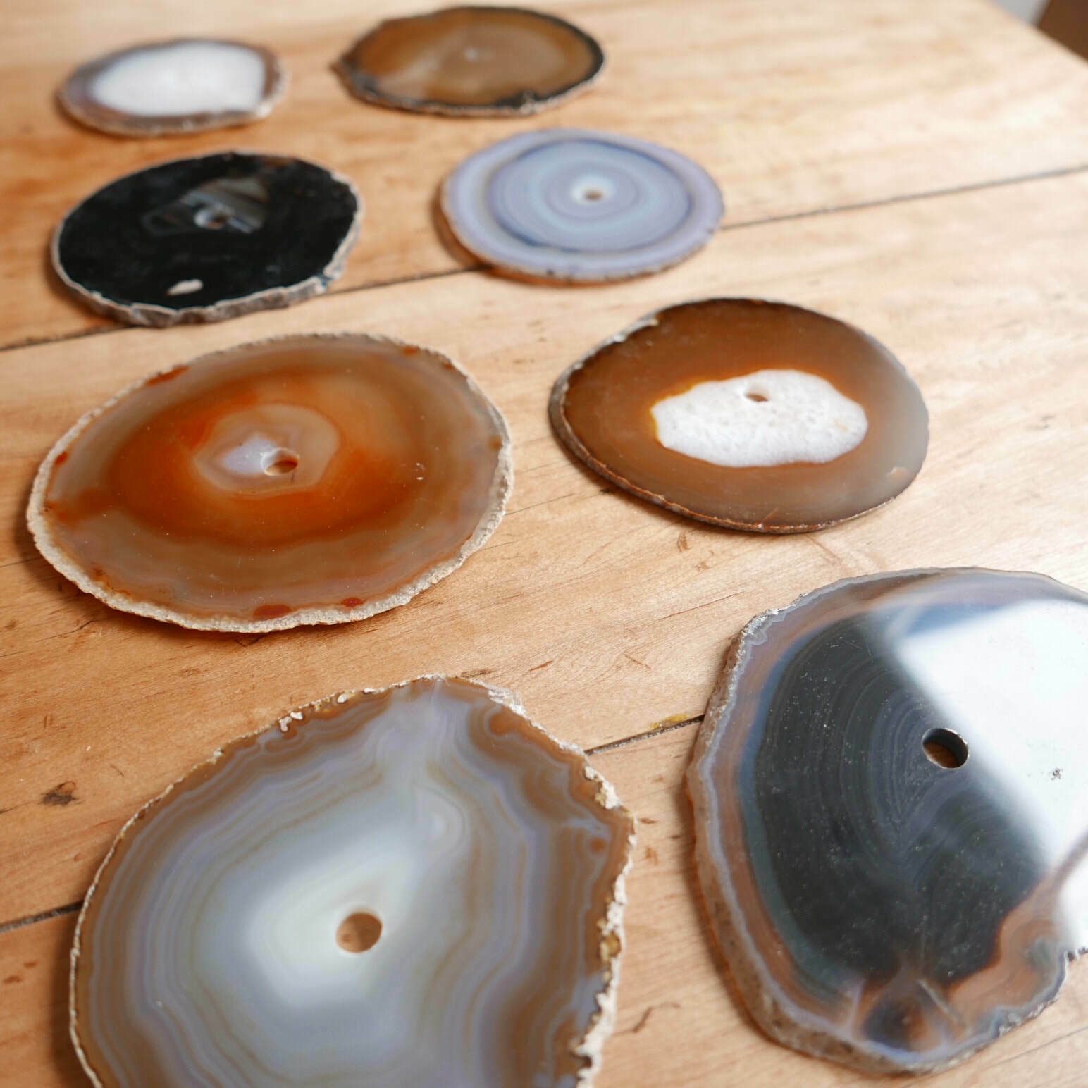 French Mid Century Stone Coasters (Set Of 6) photo furniture