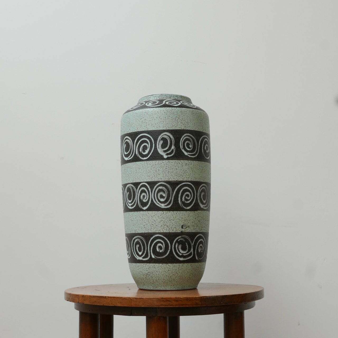 photo furniture West German Green Ceramic Mid Century Vase