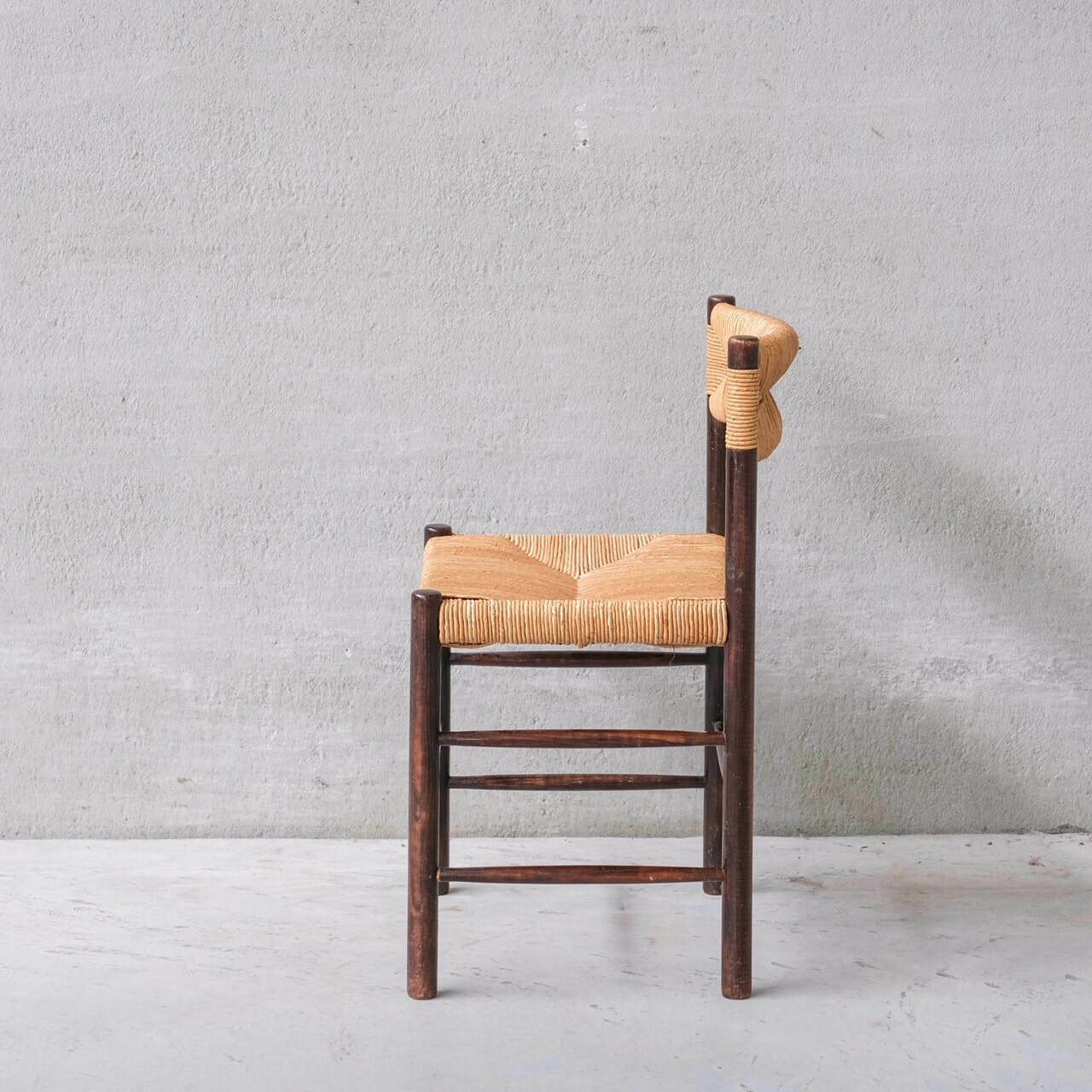 Set Of Four Charlotte Perriand 'Dordogne' Model Mid Century Dining Chairs photo Furniture