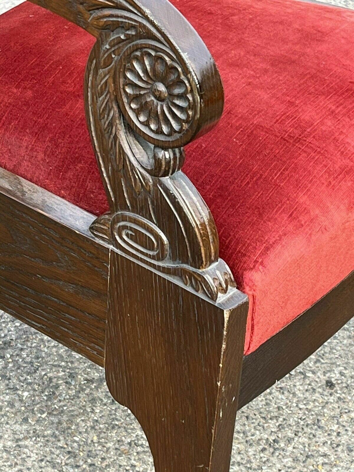 French Mahogany Empire Style Pair Of Library Armchairs photo 765.0