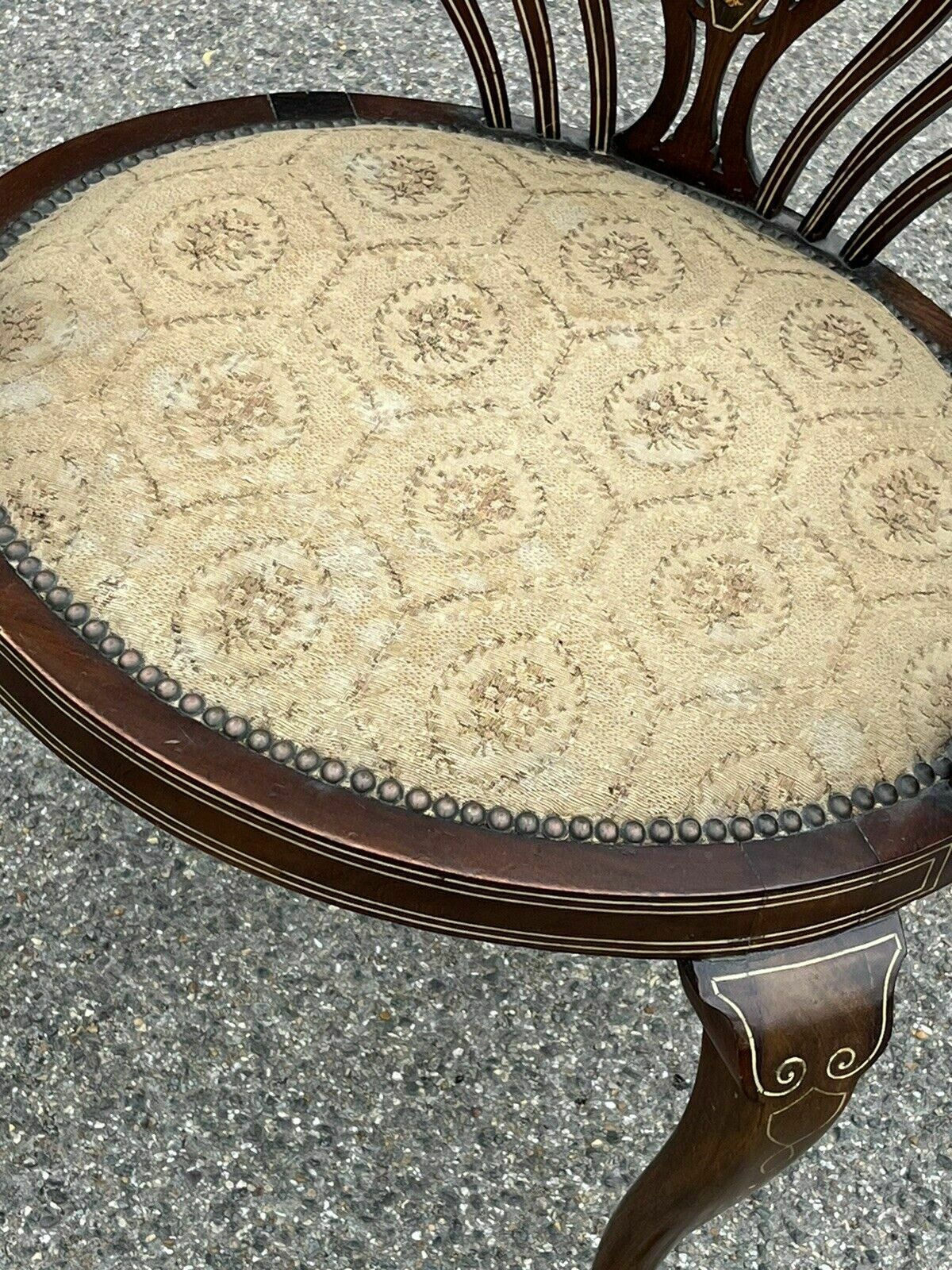 Antique Edwardian Inlaid Mahogany Armchair , Superb Quality. photo Furniture