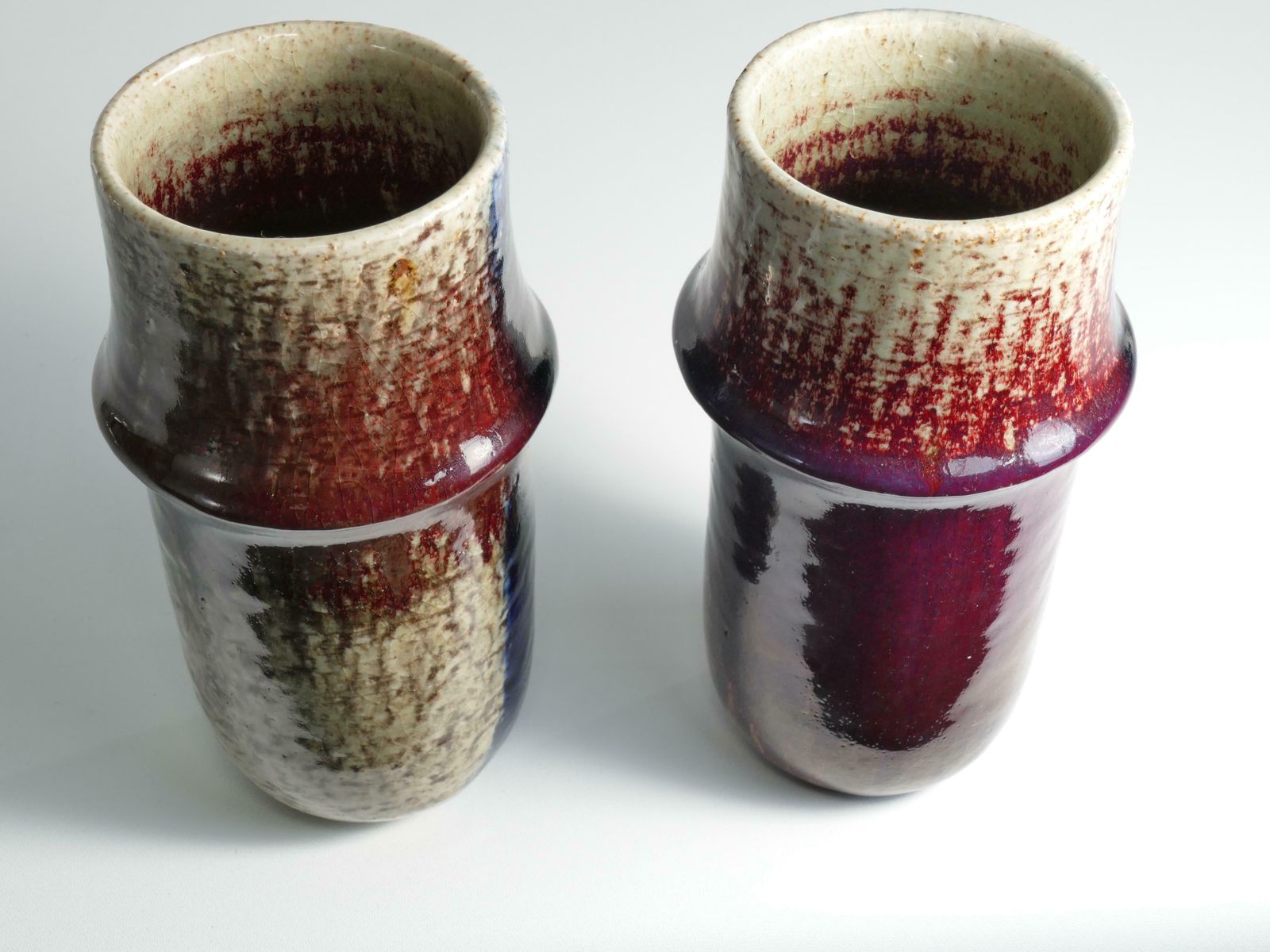 Scandinavian Modern Set Of 2 Ceramic Vases, Sylvia Leuchovius, Rörstrand 1976 £1,288.86per Set photo Home Decor