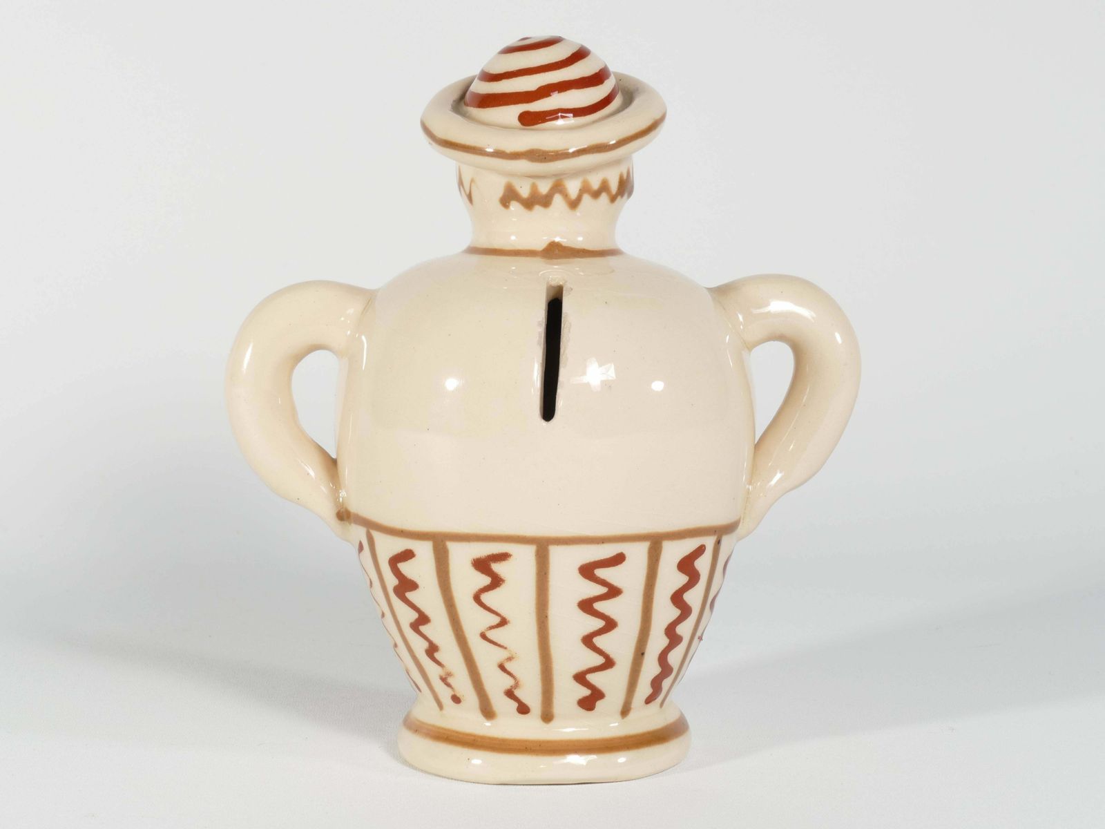 Ceramic Piggy Bank By Eva Jancke Björk, Bo Fajans, 1940s photo vintage