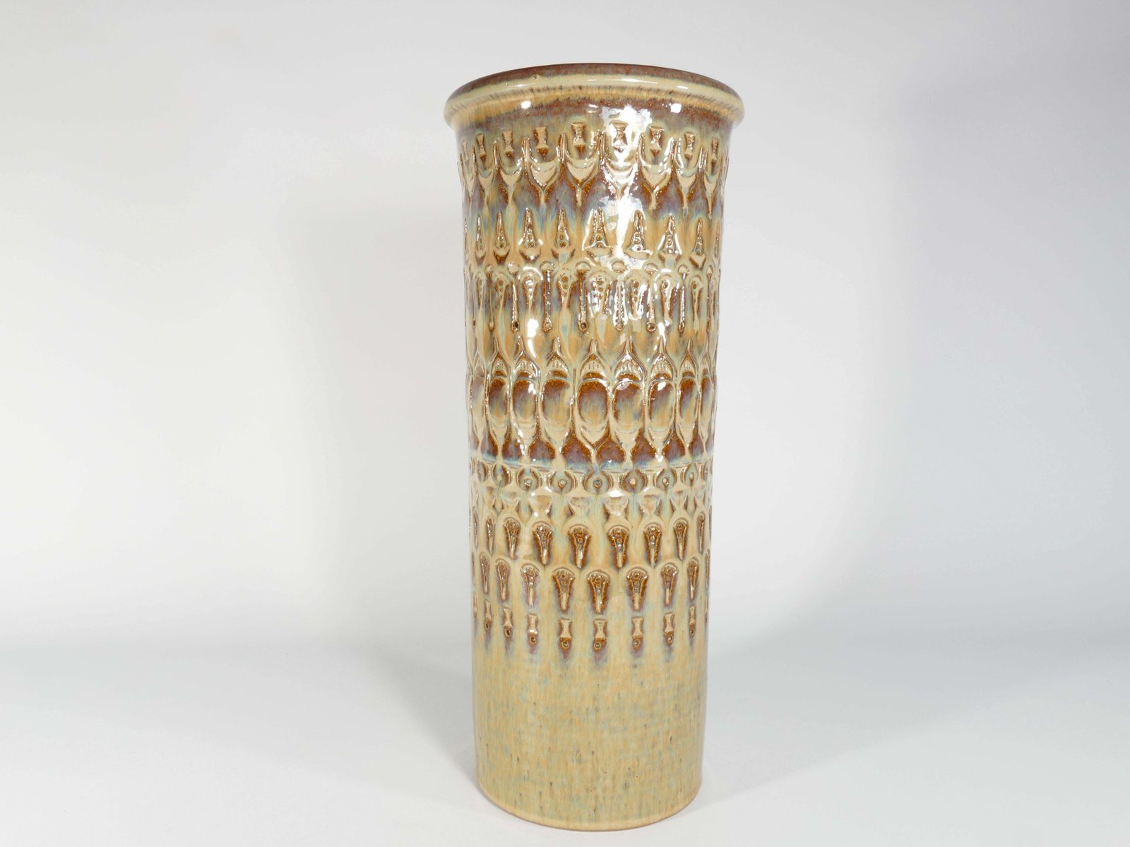 Scandinavian Modern Stoneware Floor Vase, "3119" Søholm Stentøj, 1960's photo vinterior