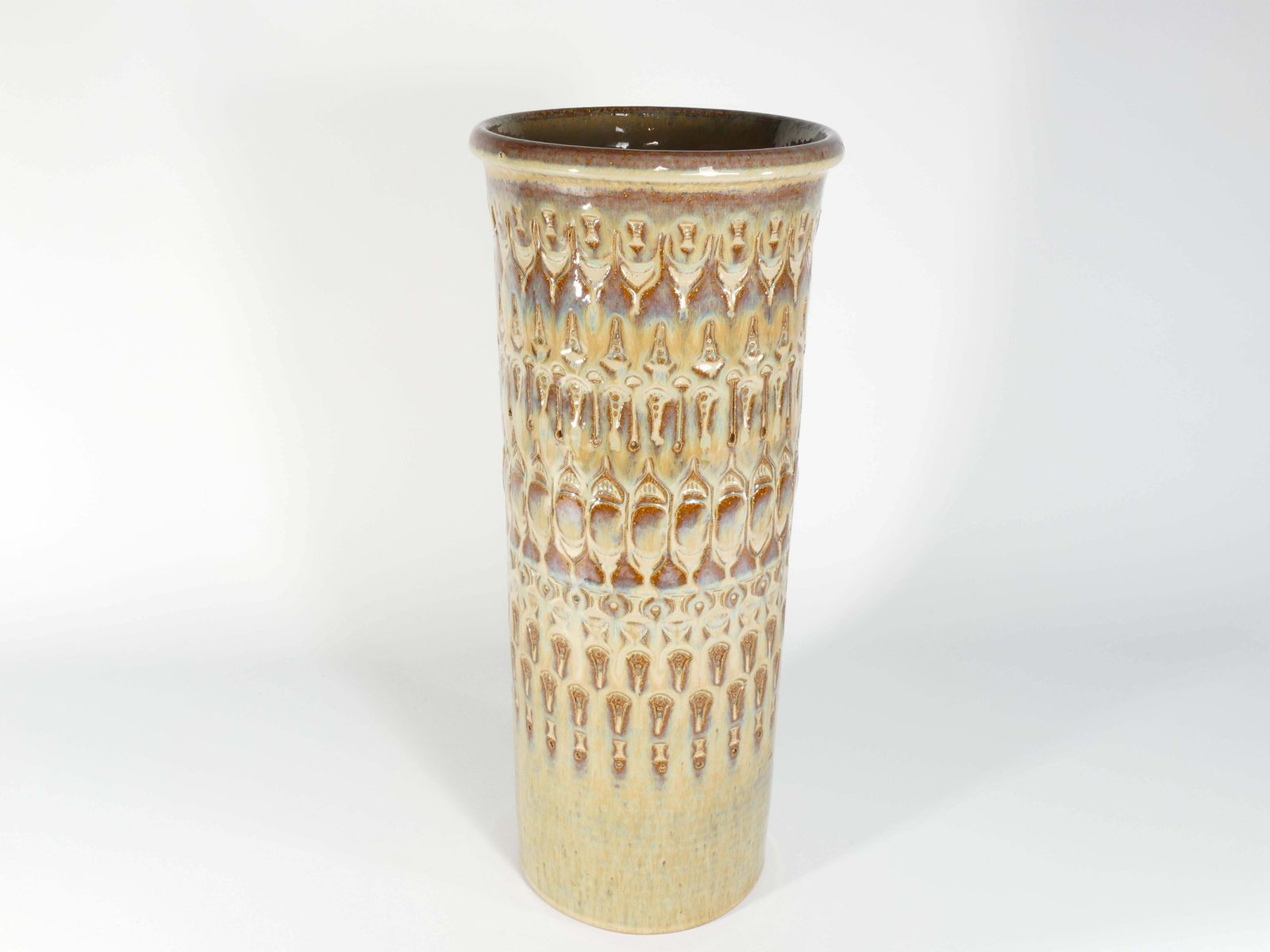 Scandinavian Modern Stoneware Floor Vase, "3119" Søholm Stentøj, 1960's photo vintage