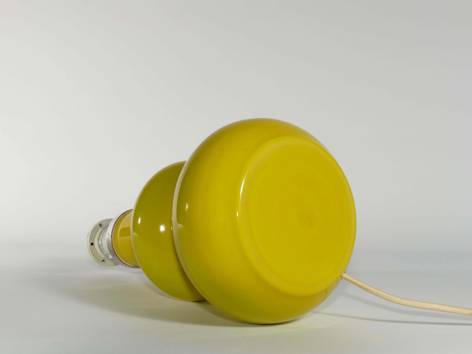 Mid Century Modern Curvaceous Bright Yellow Glass Table Lamp By Orrefors, 1960s photo buy
