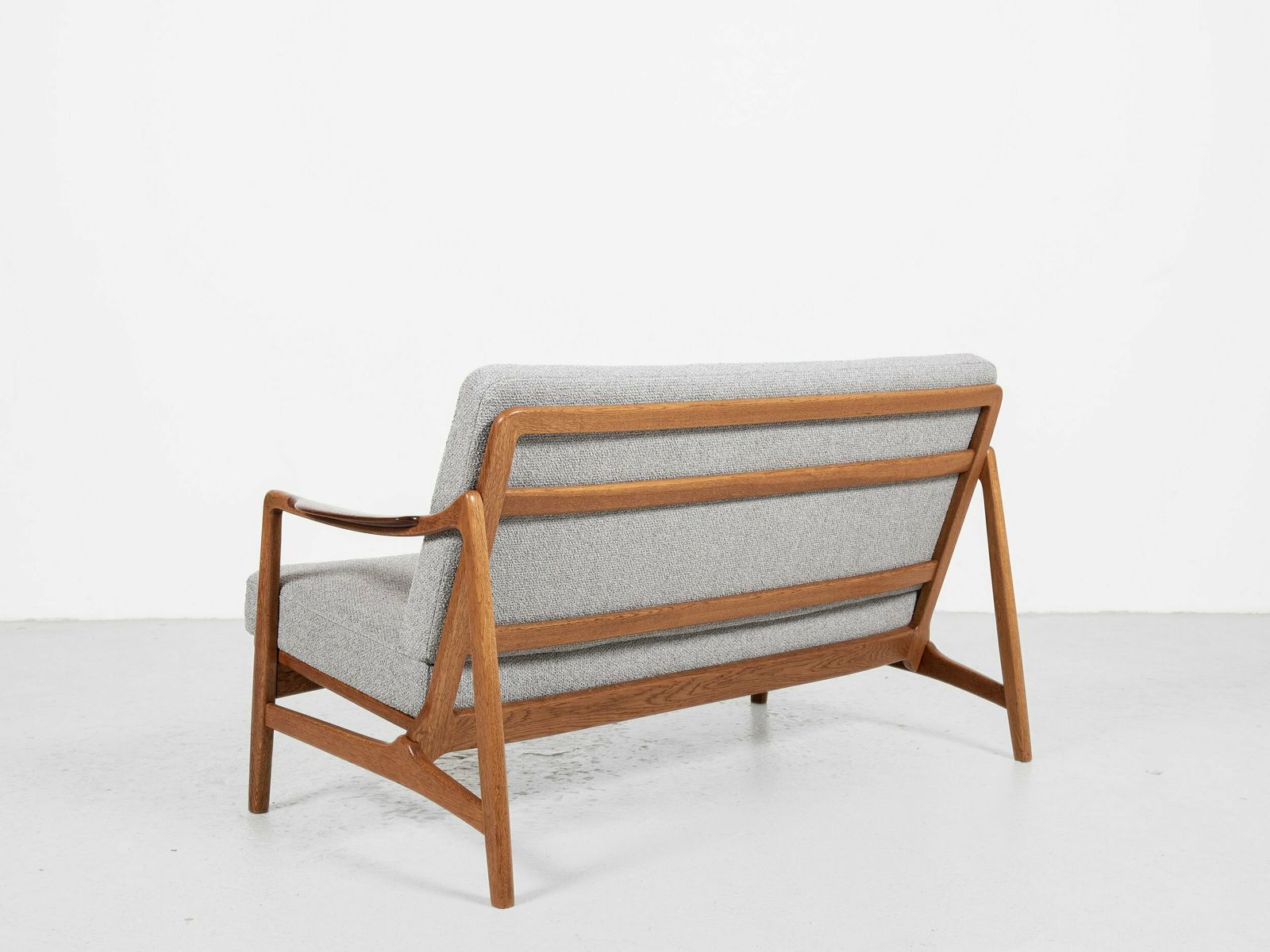 Midcentury Danish Sofa Set In Oak And Teak By Tove & Edvard Kindt Larsen For France & Daverkosen   With New Fabric photo Furniture