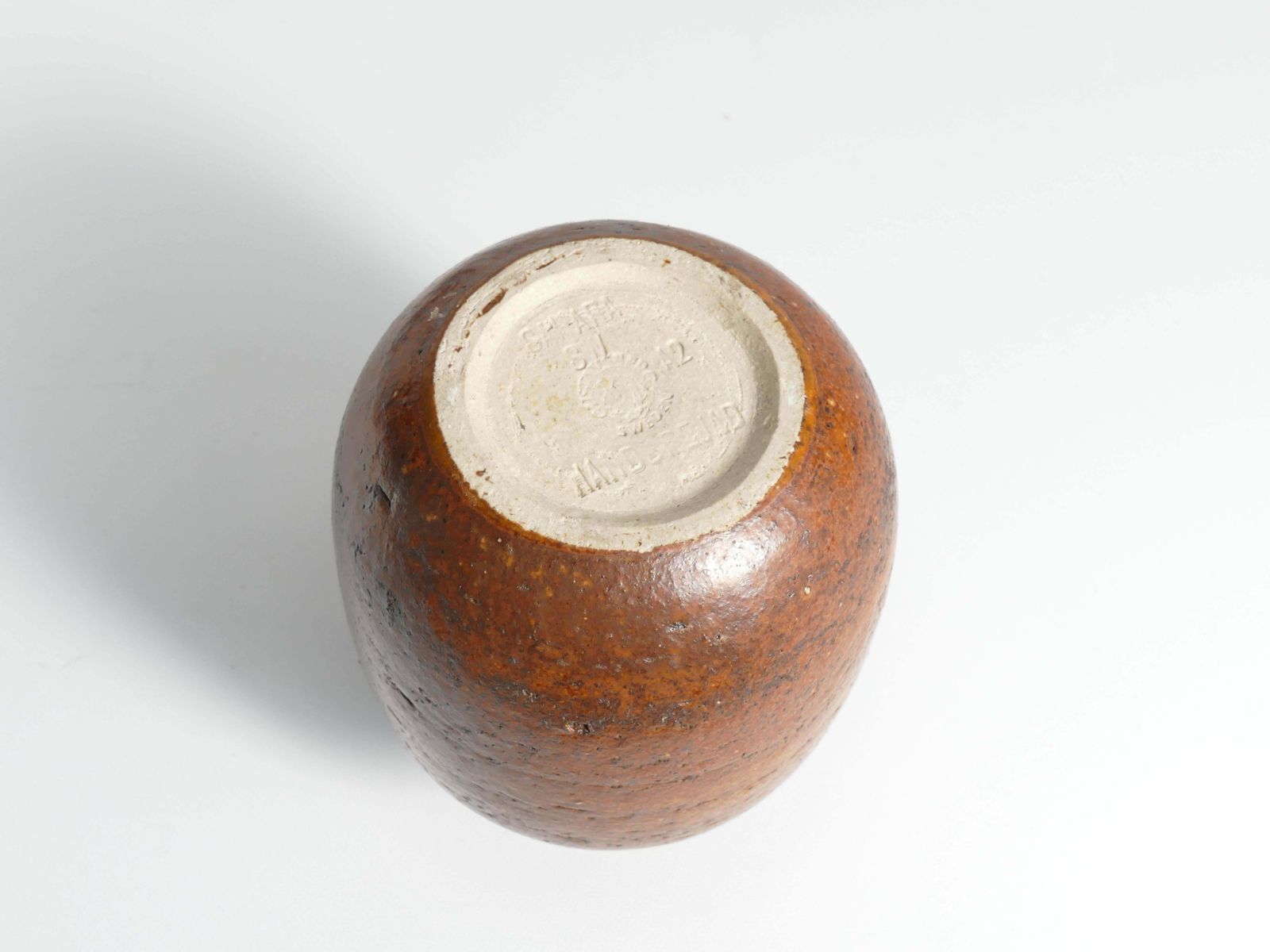 photo for sale Desert Brown Sahara Vase By Sven Wejsfelt For Gustavsberg, Sweden 1970s