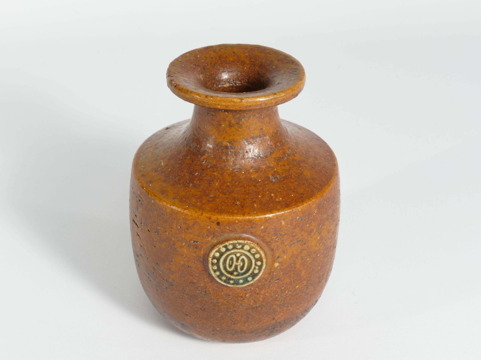 photo vintage Desert Brown Sahara Vase By Sven Wejsfelt For Gustavsberg, Sweden 1970s