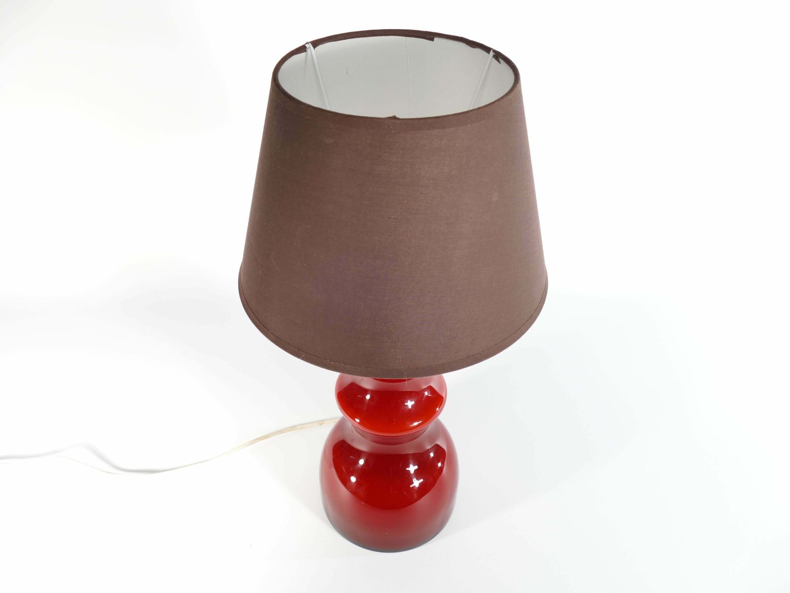 Scandinavian Modern Oxblood Red Table Lamp By Gert Nyström For Hyllinge photo furniture