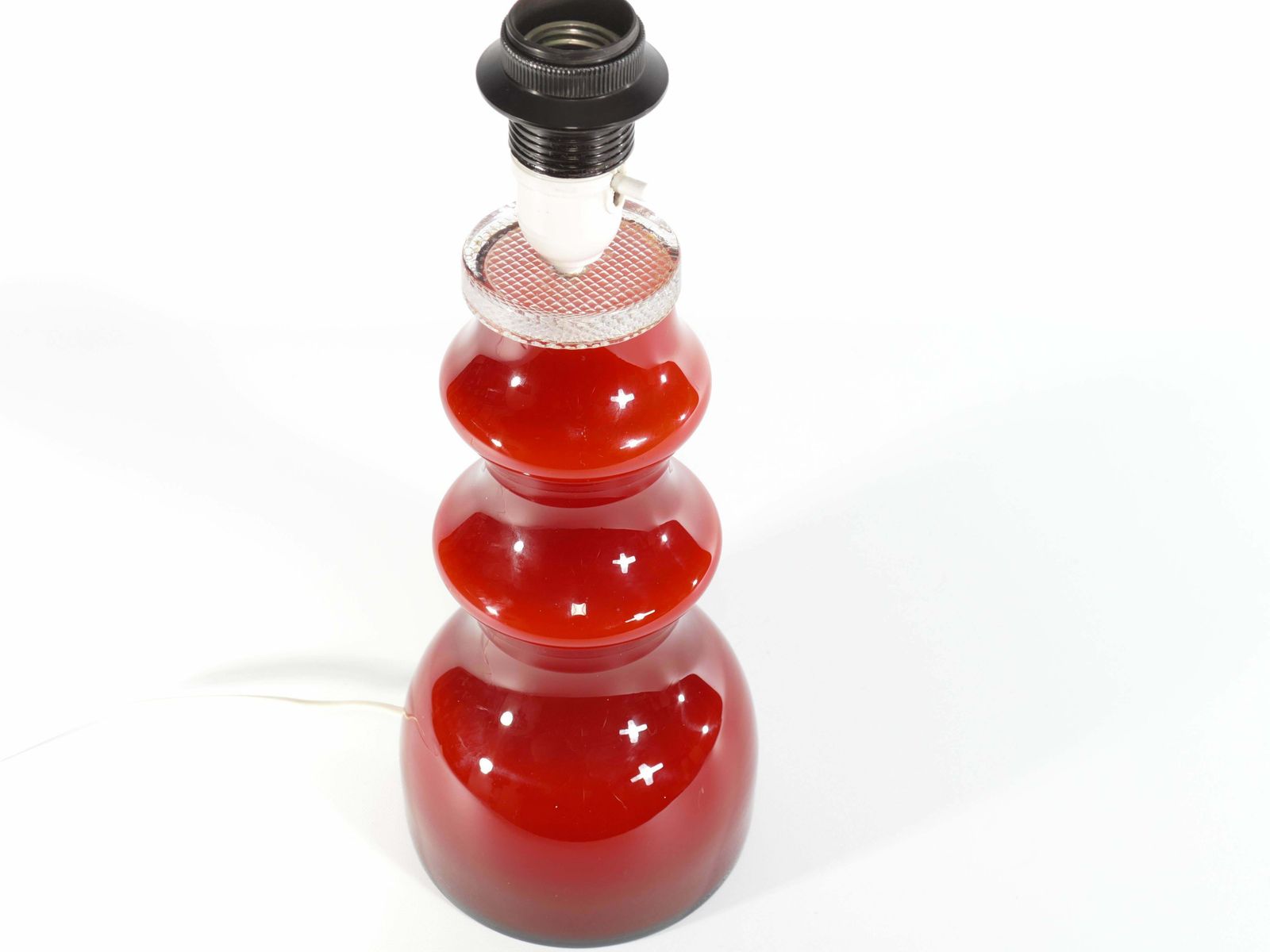 Scandinavian Modern Oxblood Red Table Lamp By Gert Nyström For Hyllinge photo vinterior