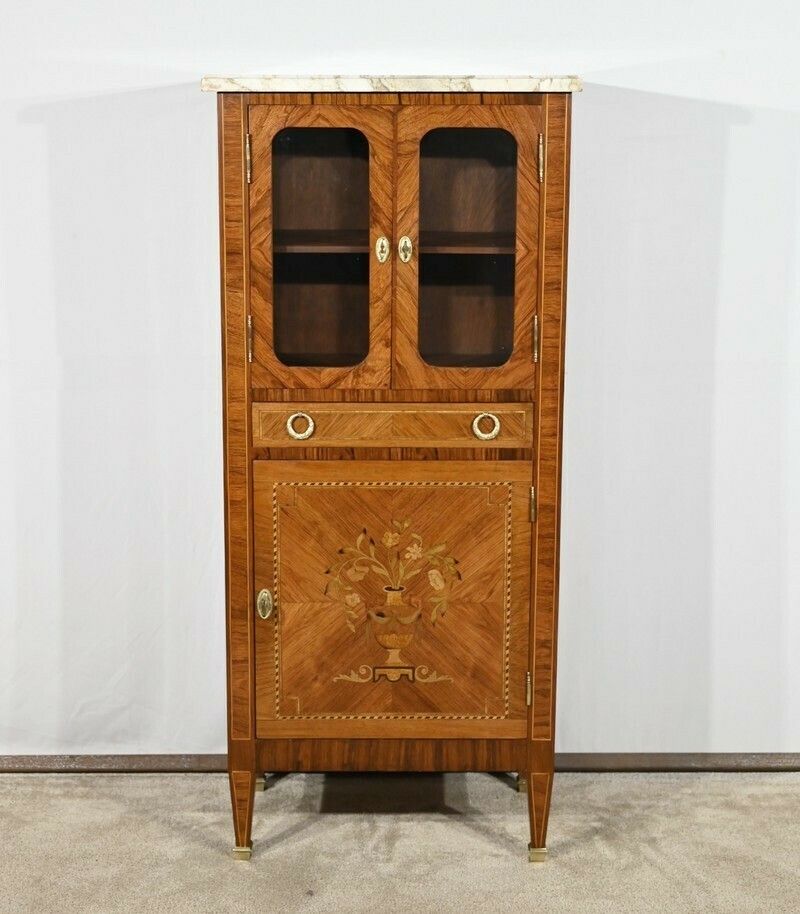 Rosewood Showcase Furniture, Louis XVI Style – Late 19th Century