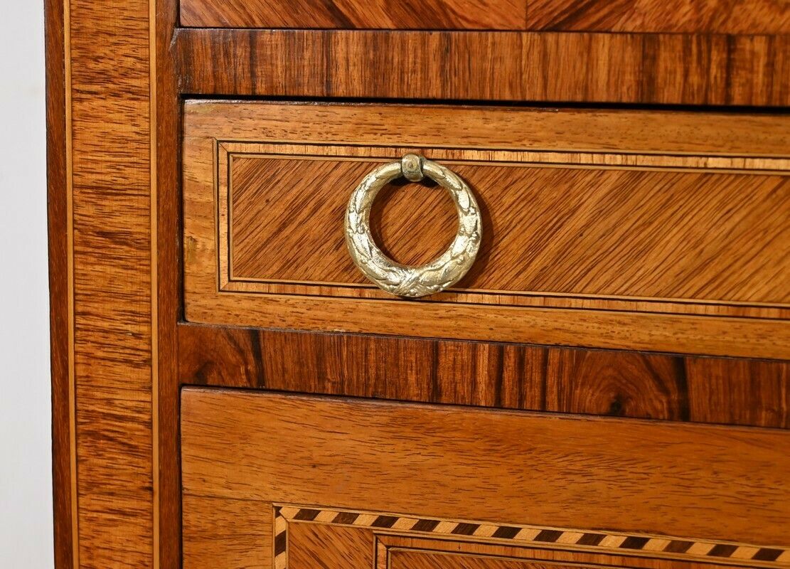 photo vintage Rosewood Showcase Furniture, Louis XVI Style – Late 19th Century