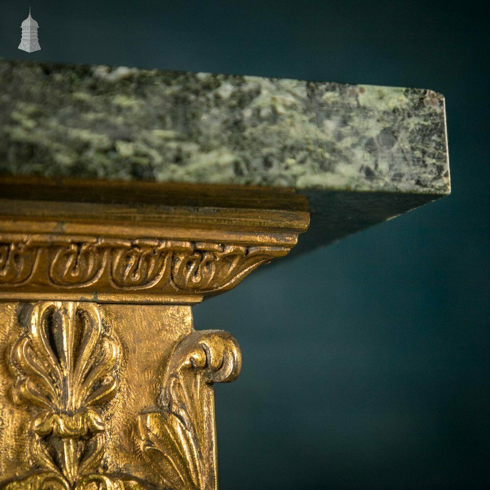 photo furniture Marble Column Plinth Stand, 19th C French Empire