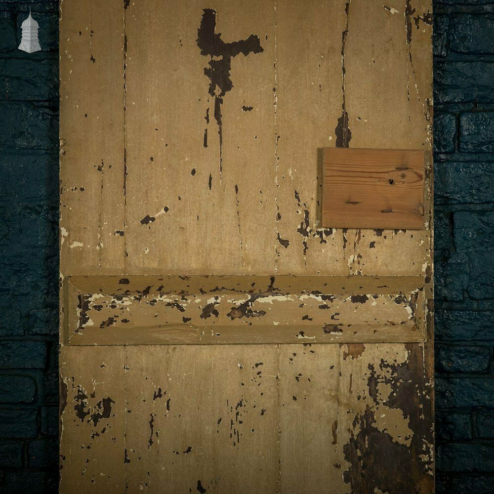 240.0 Ledged Plank Door, Distressed Painted Finish photo
