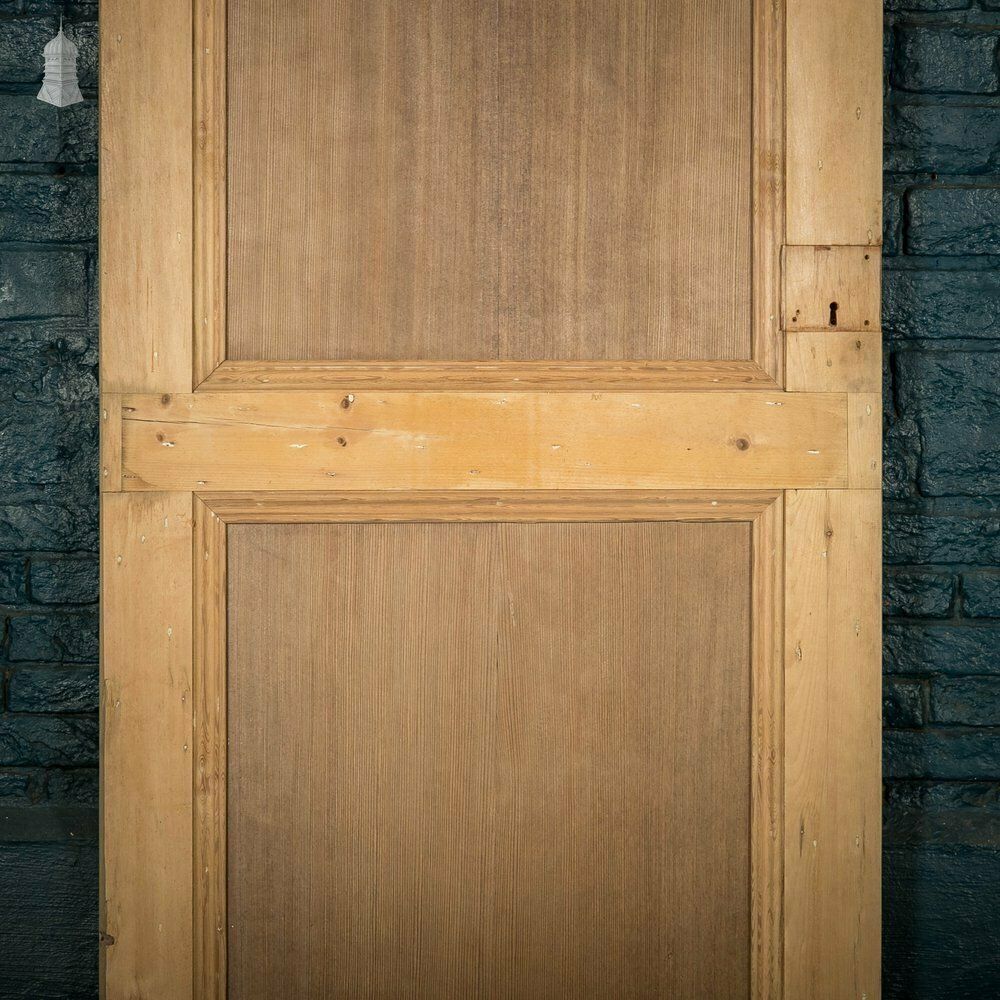 Pine Panelled Door, Moulded 2 Panel And Beadboard Plank photo for sale