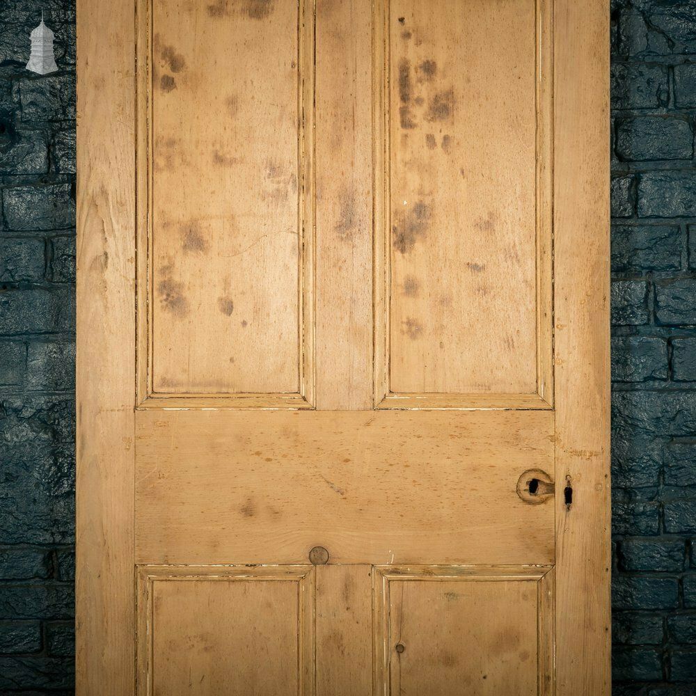Pine Panelled Door, 6 Moulded Panel Door photo for sale