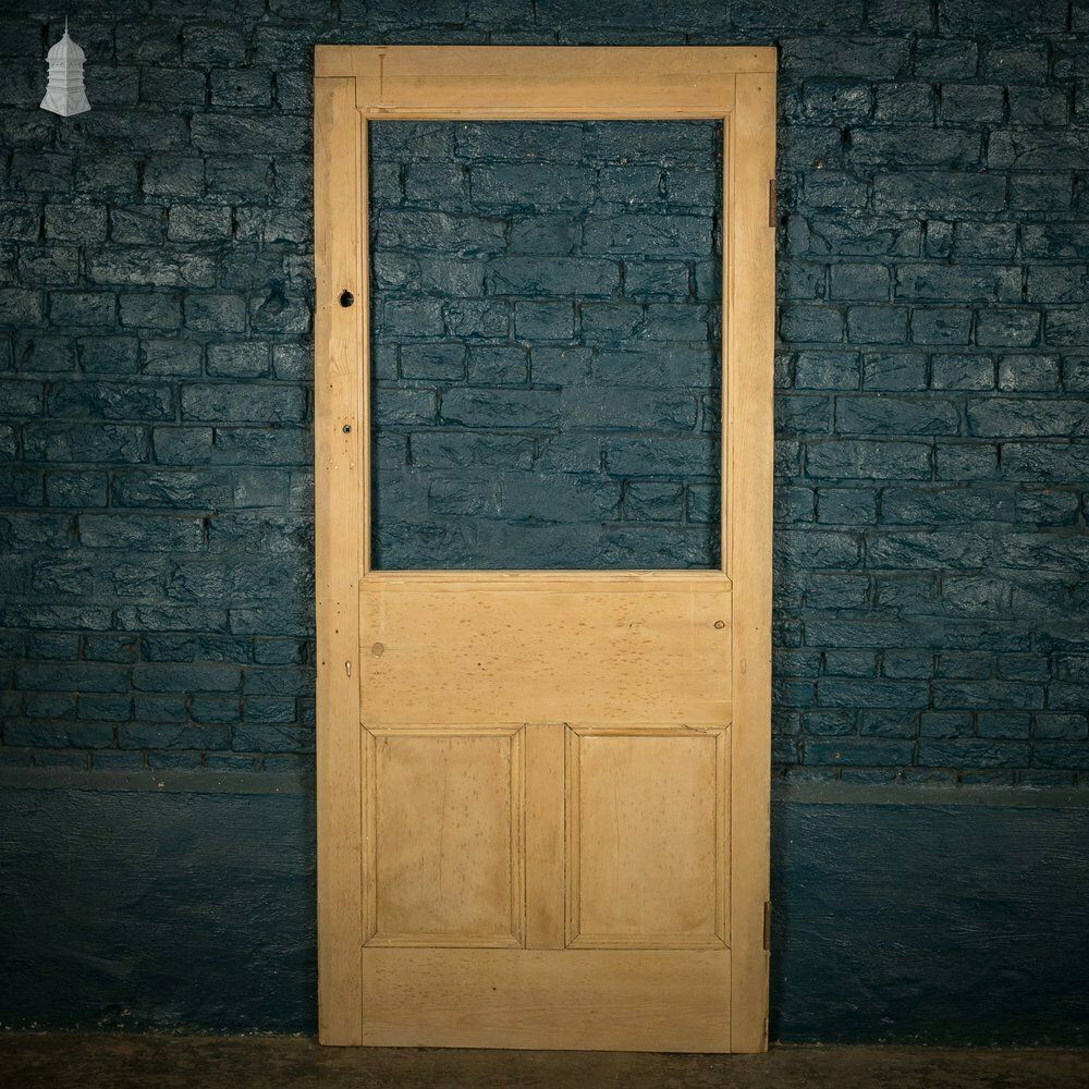 photo for sale Half Glazed Door, Pine Moulded 3 Panel