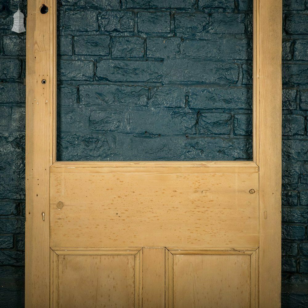 180.0 Half Glazed Door, Pine Moulded 3 Panel photo