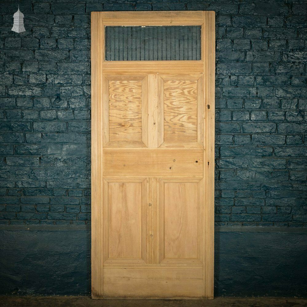 photo furniture Half Glazed Door, Moulded Pine 5 Panel