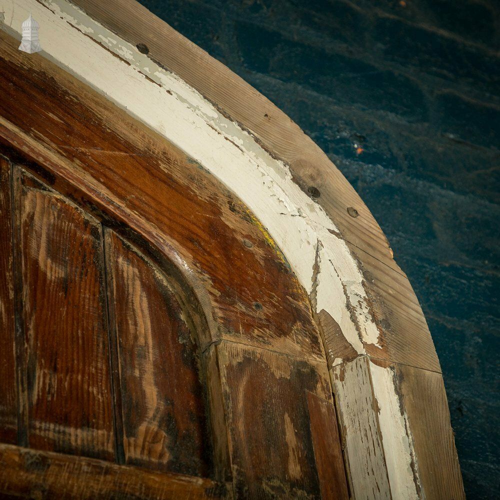 photo buy Framed Arch Top Doors, Set Of Oak Braced Vertical Plank Doors