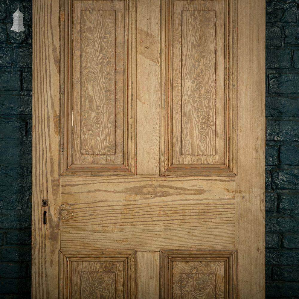 Home Fixtures Half Glazed Door, 1 Glazed Panel Over 4 Moulded Panels photo