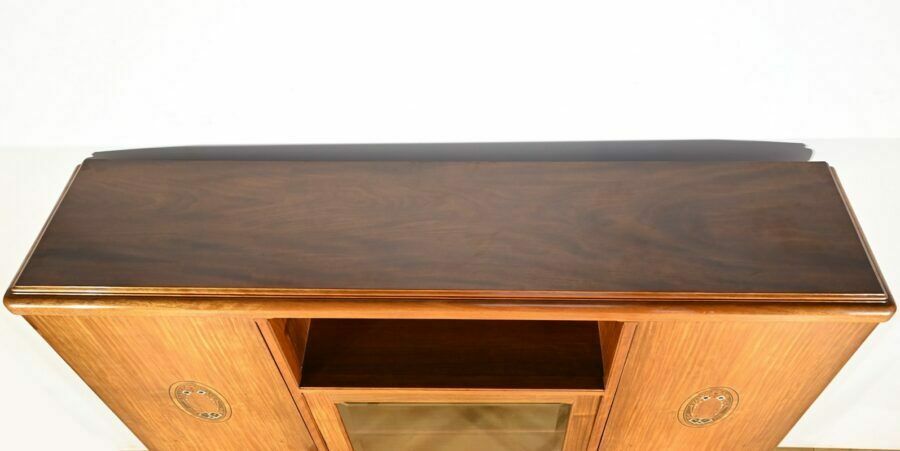 Small Library Cabinet In Blond Mahogany, Art Deco – 1940 photo buy