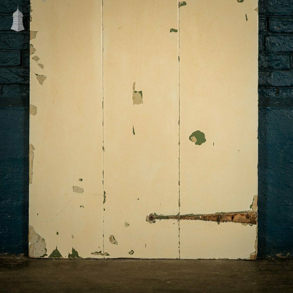 Ledged Plank Door, Distressed Painted Finish photo Home Fixtures
