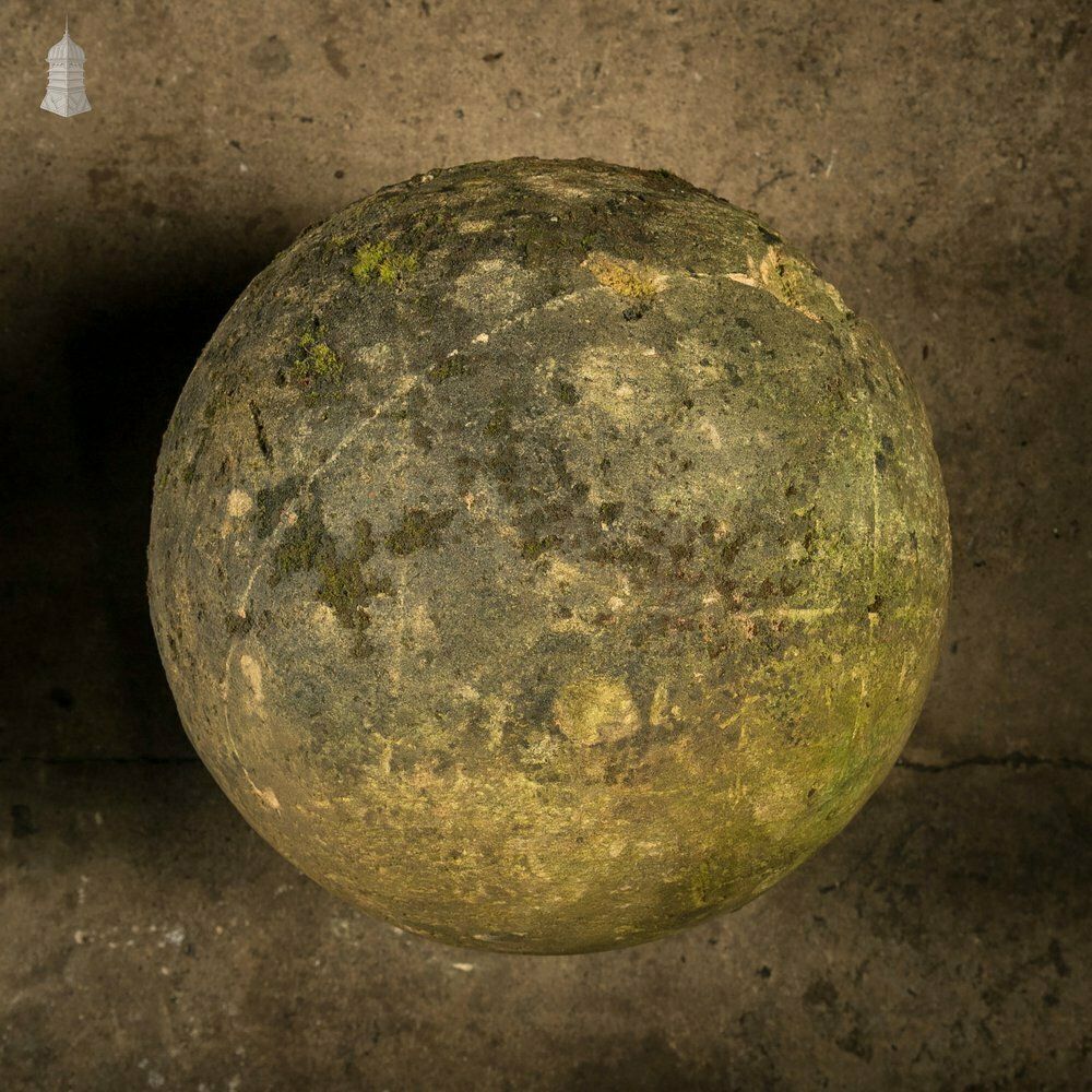 Decorative Stone Balls, Pair Of Large Georgian Stone Garden Spheres photo buy