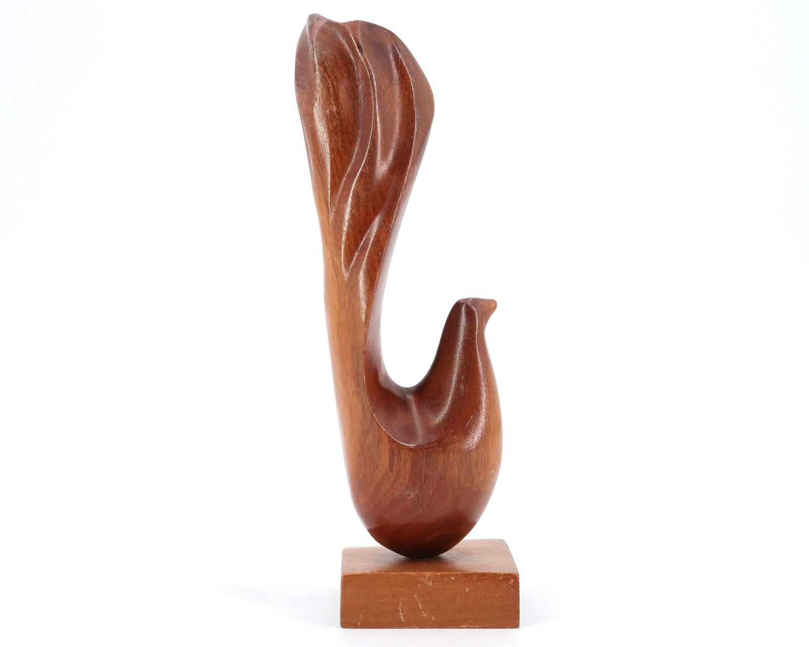 Modern Wood Sculpture, Bird, 1970s / Art, Alexandre Noll Style photo Art
