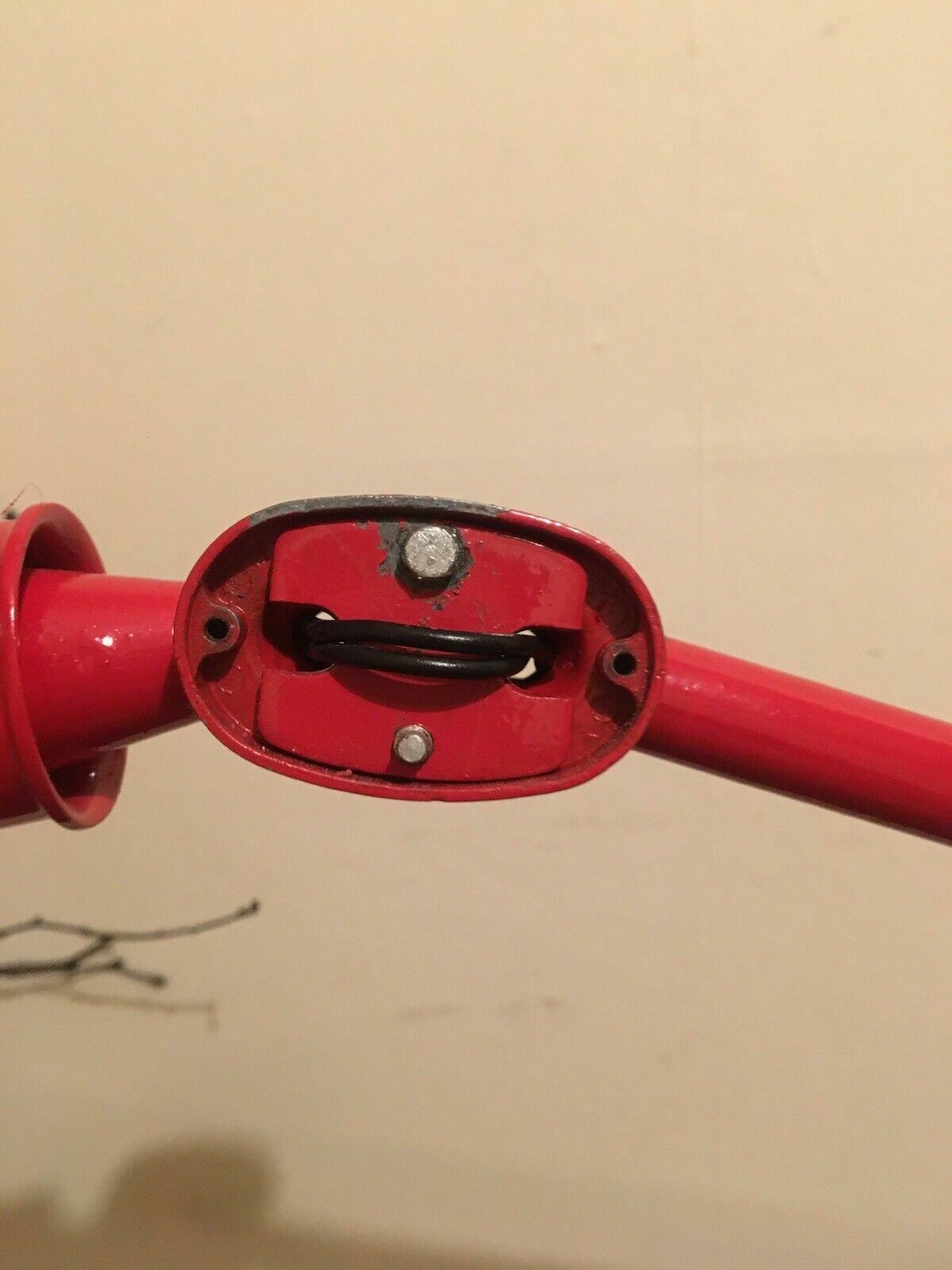 Large Red Enamel Machinist Work Lamp Industrial Desk Lamps Early/Mid C20 photo buy