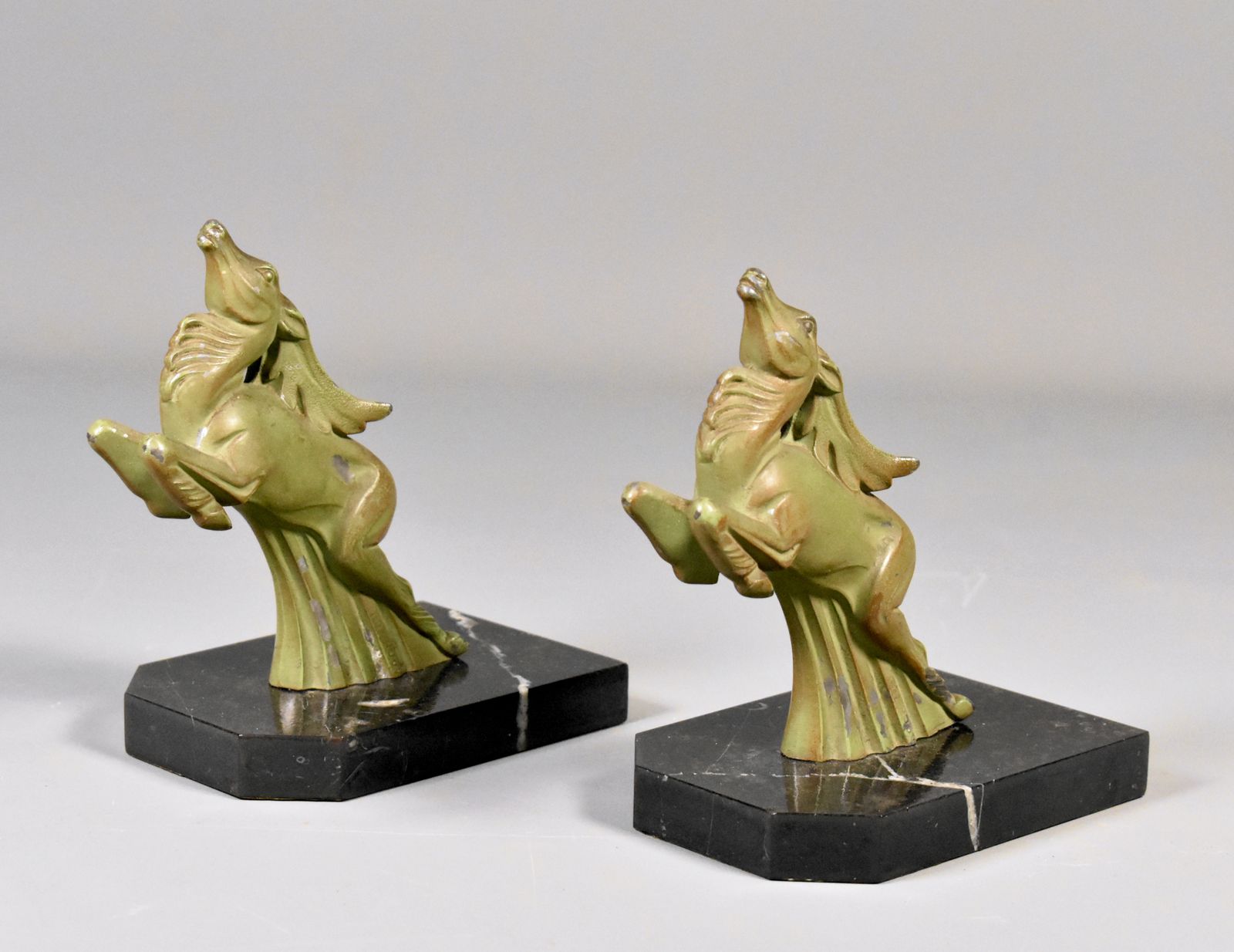 Pair Of Art Deco Ibex Bookends Signed Franjou (Hippolyte Moreau) photo 300.0