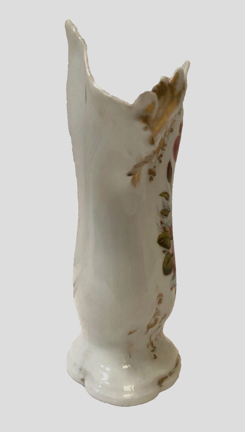 Altar Vase In Polychrome Porcelain Old Paris 19th Century photo 214.13