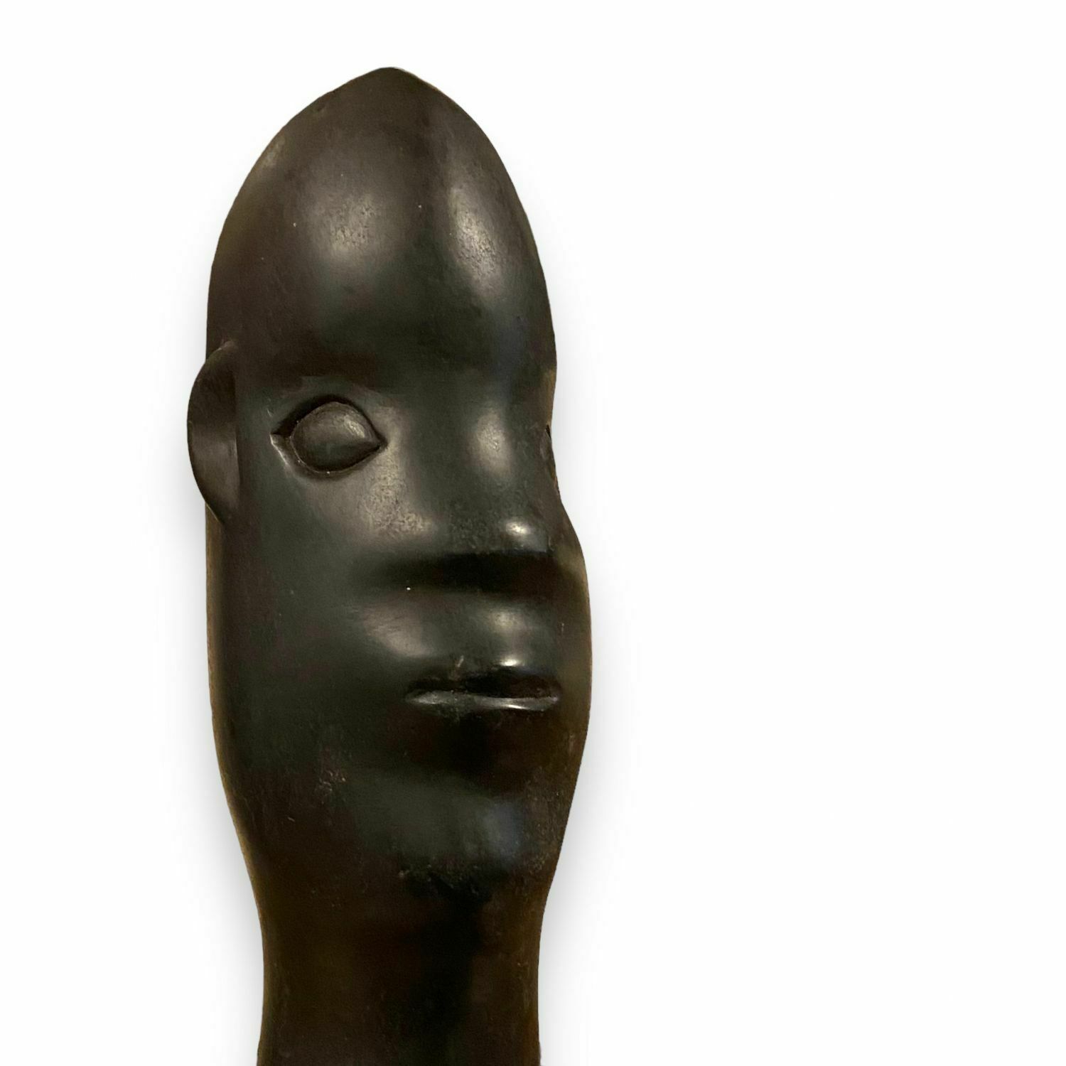 Sylvester Mubayi   Shona Sculpture In Black Springstone Rock "Mother And Child" photo 1250.0