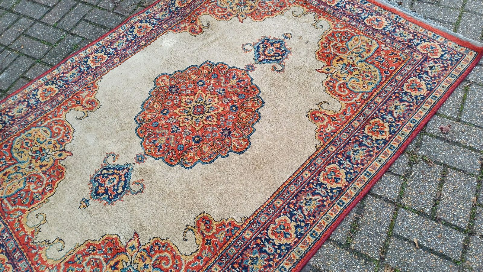 Large Super Vintage Turkish Decorative Asian Style Rug. 200 X 135 Cm photo Textiles
