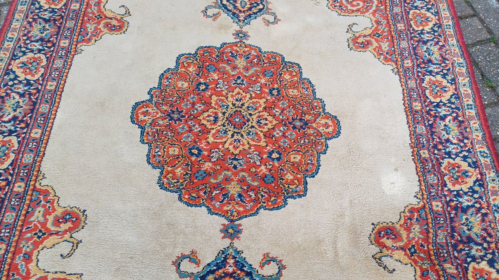 Large Super Vintage Turkish Decorative Asian Style Rug. 200 X 135 Cm photo vintage