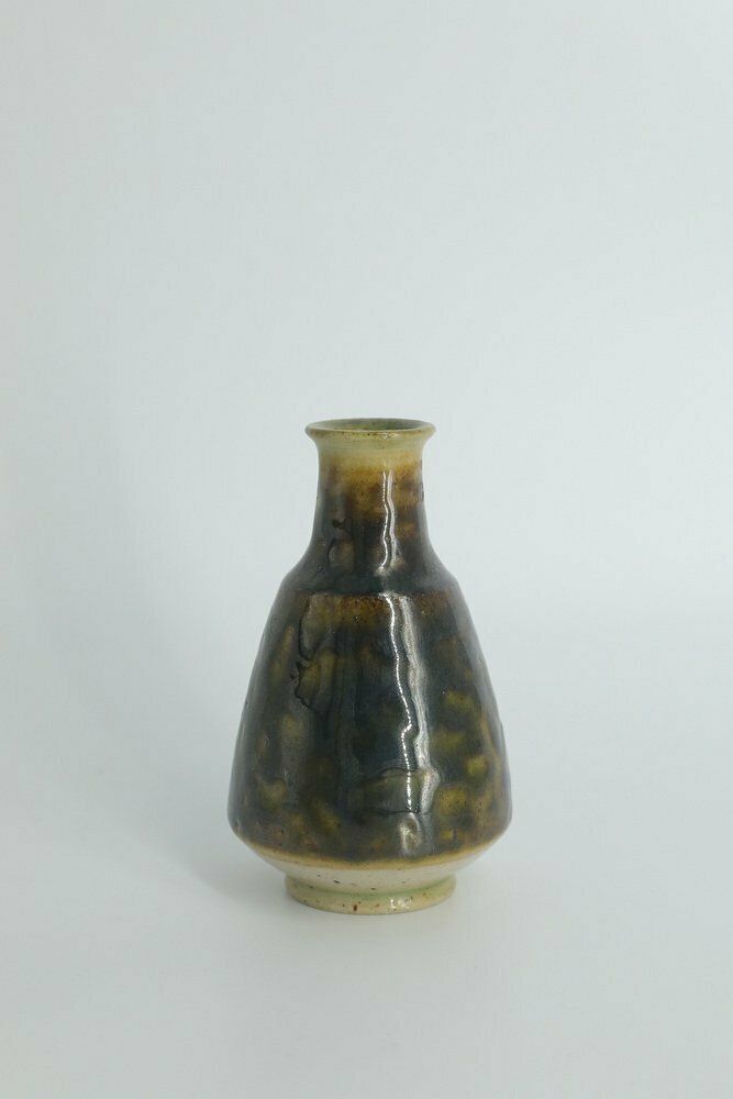 Klein Mid Century Scandinavisch Modern Verzamelbaar Steengoed Vaasje Nr. 10 Van Gunnar Borg Voor Höganäs Ceramics, Jaren 1960