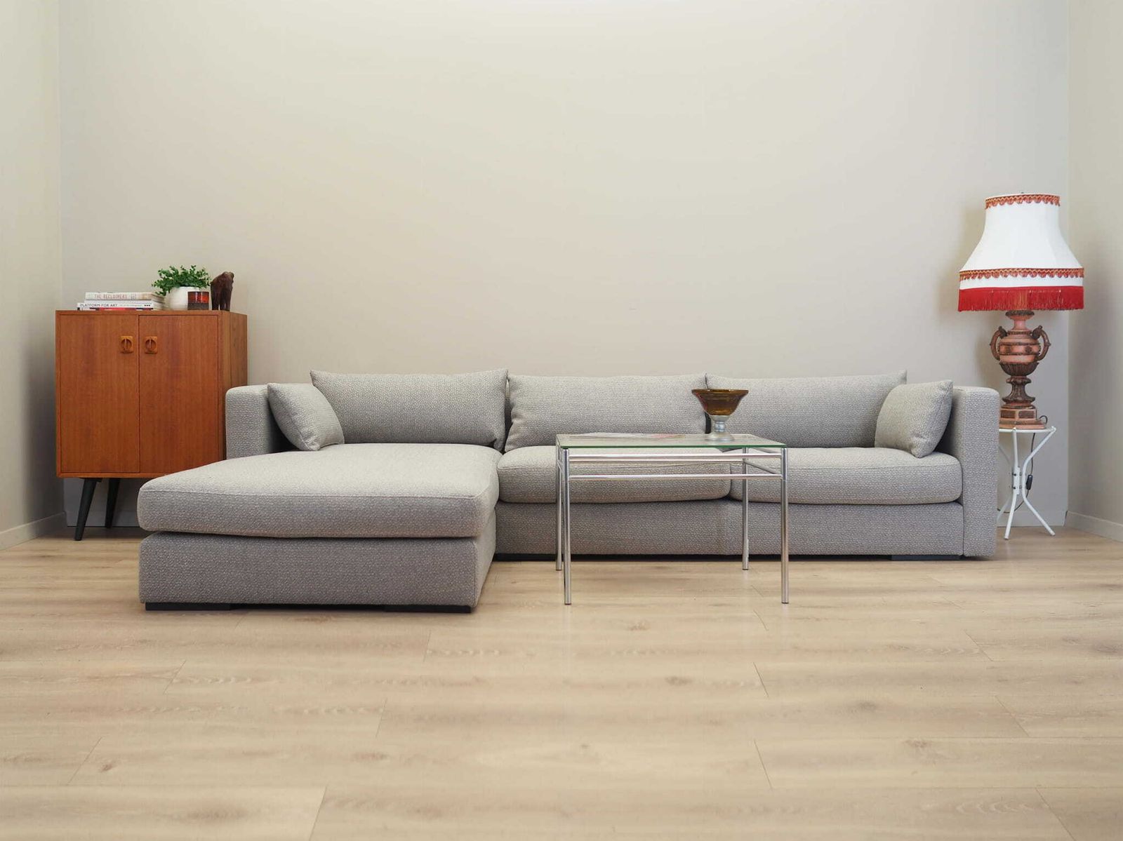 Grey Corner Sofa, Scandinavian Design photo furniture