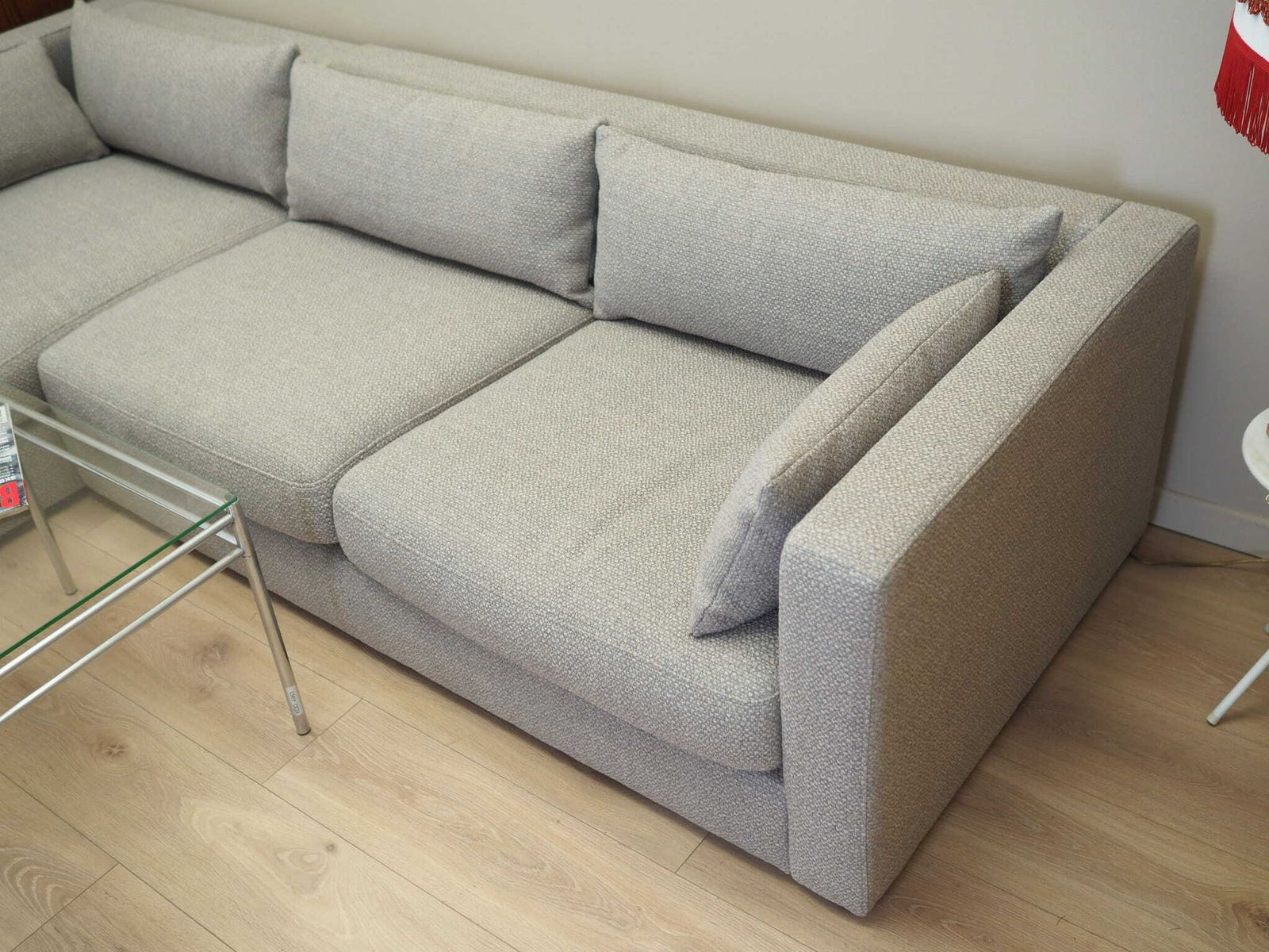 Grey Corner Sofa, Scandinavian Design photo vinterior
