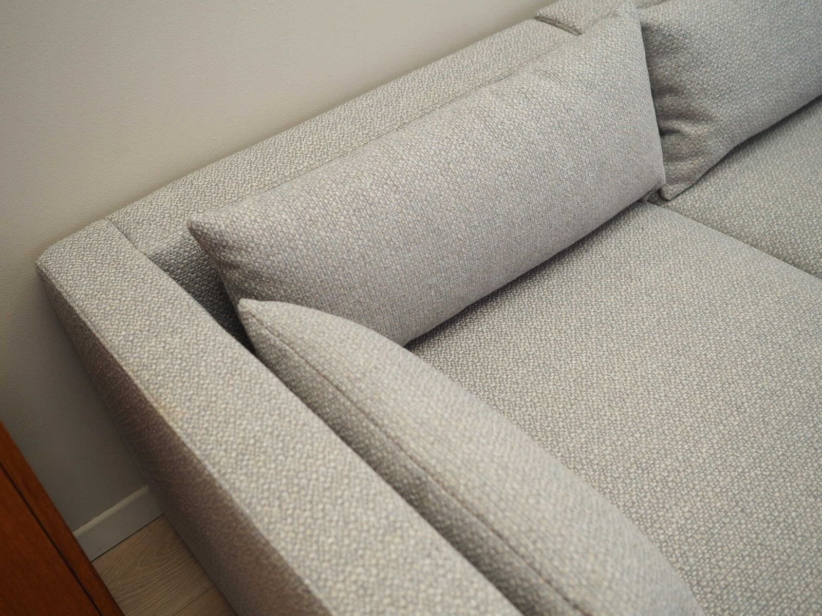photo furniture Grey Corner Sofa, Scandinavian Design