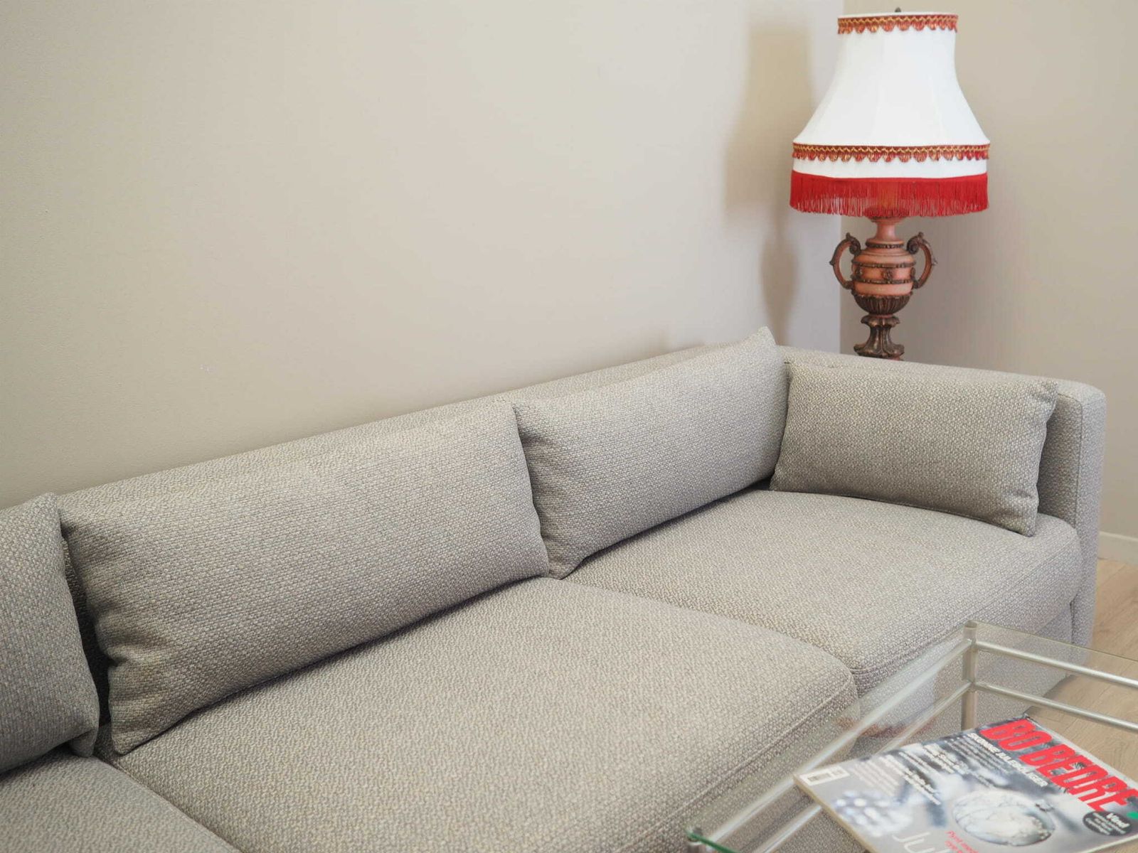 photo for sale Grey Corner Sofa, Scandinavian Design