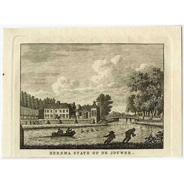 Antique Print Of 'Herema State' In Joure, Friesland, 1792
