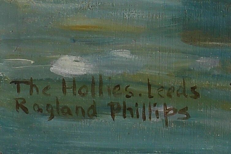 Oil On Board By Elaine Ragland Phillips. Titled The Hollies, Leeds photo furniture